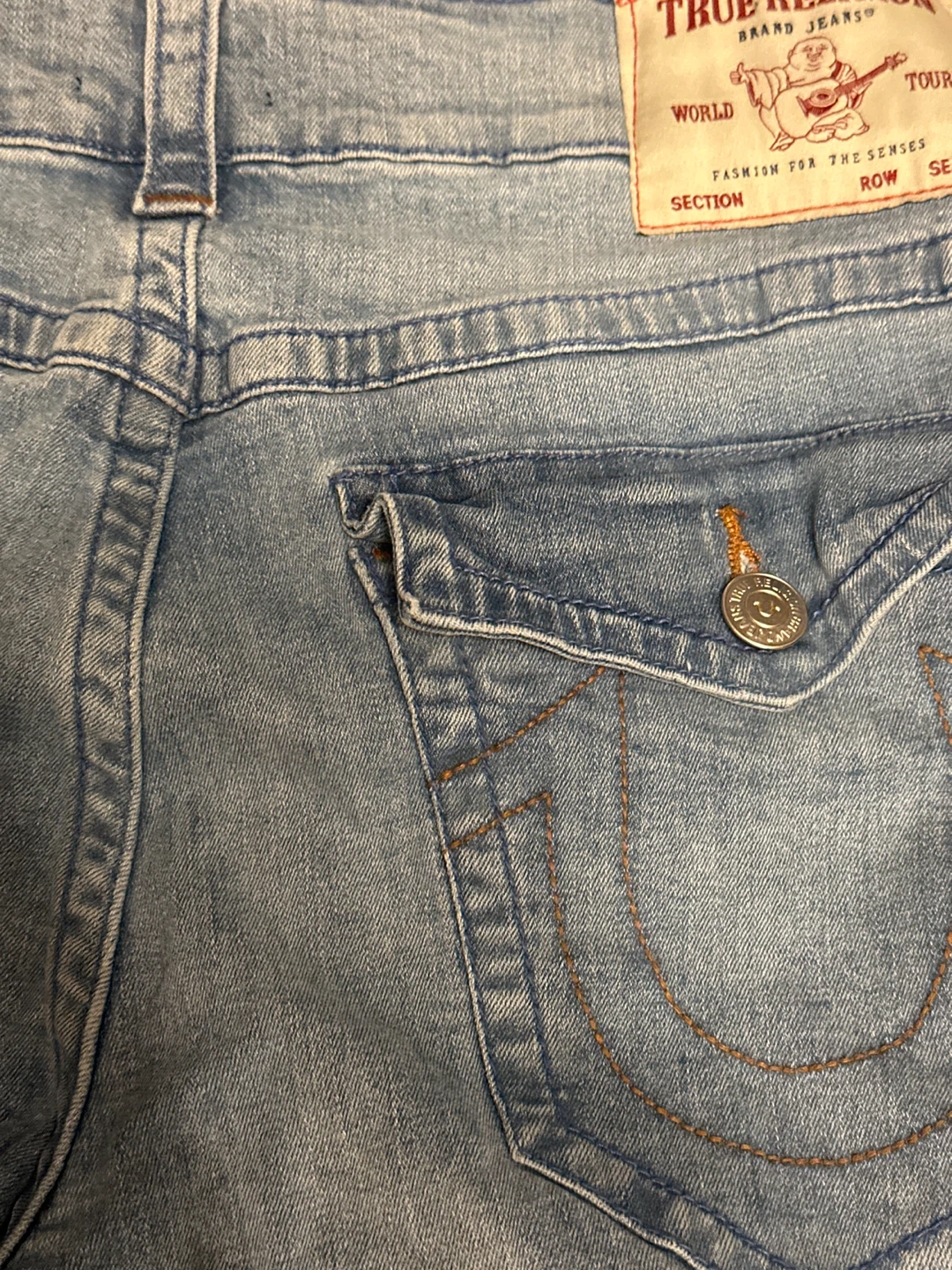 True Religion Ricky Relaxed Straight Jeans - Size 33 - photo 3