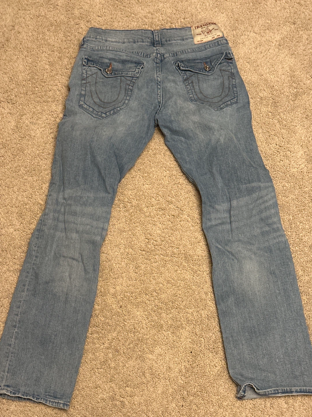 True Religion Ricky Relaxed Straight Jeans - Size 33