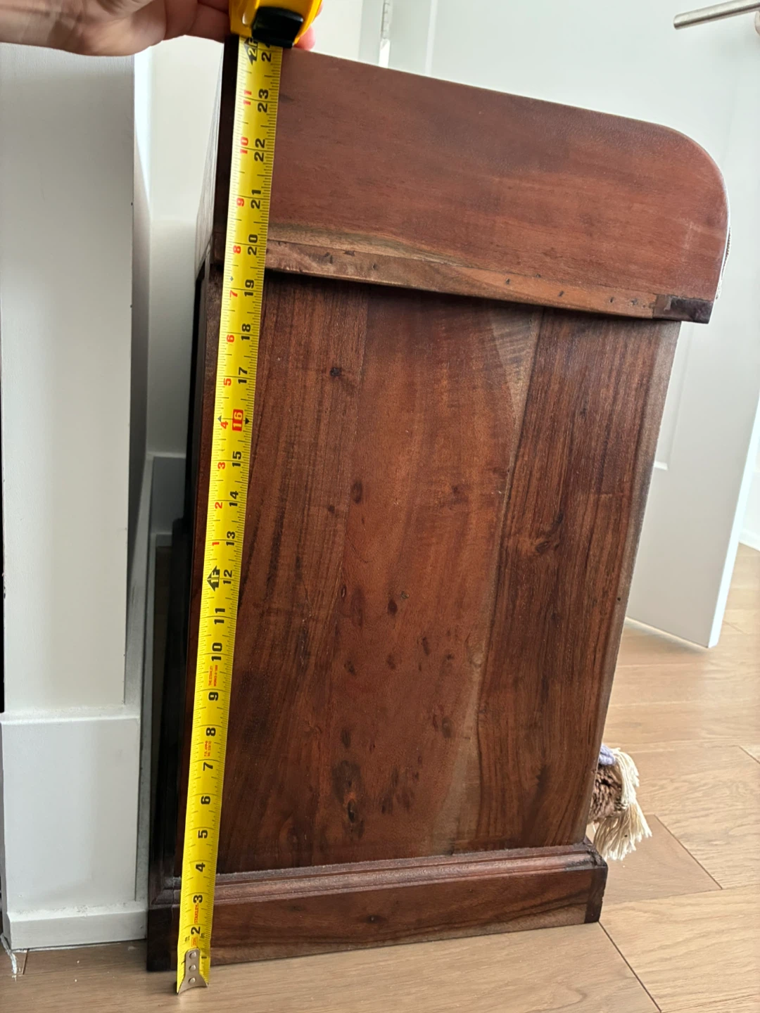 Wooden Entryway Bench with Storage - photo 4