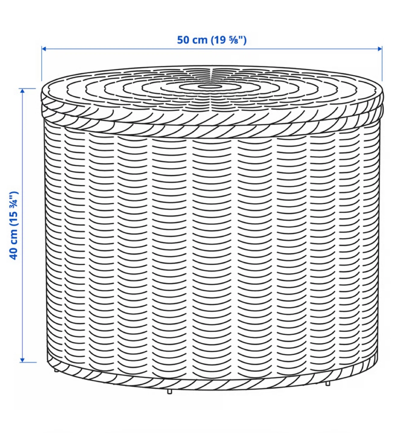 IKEA Basket with Lid - Rattan - photo 5