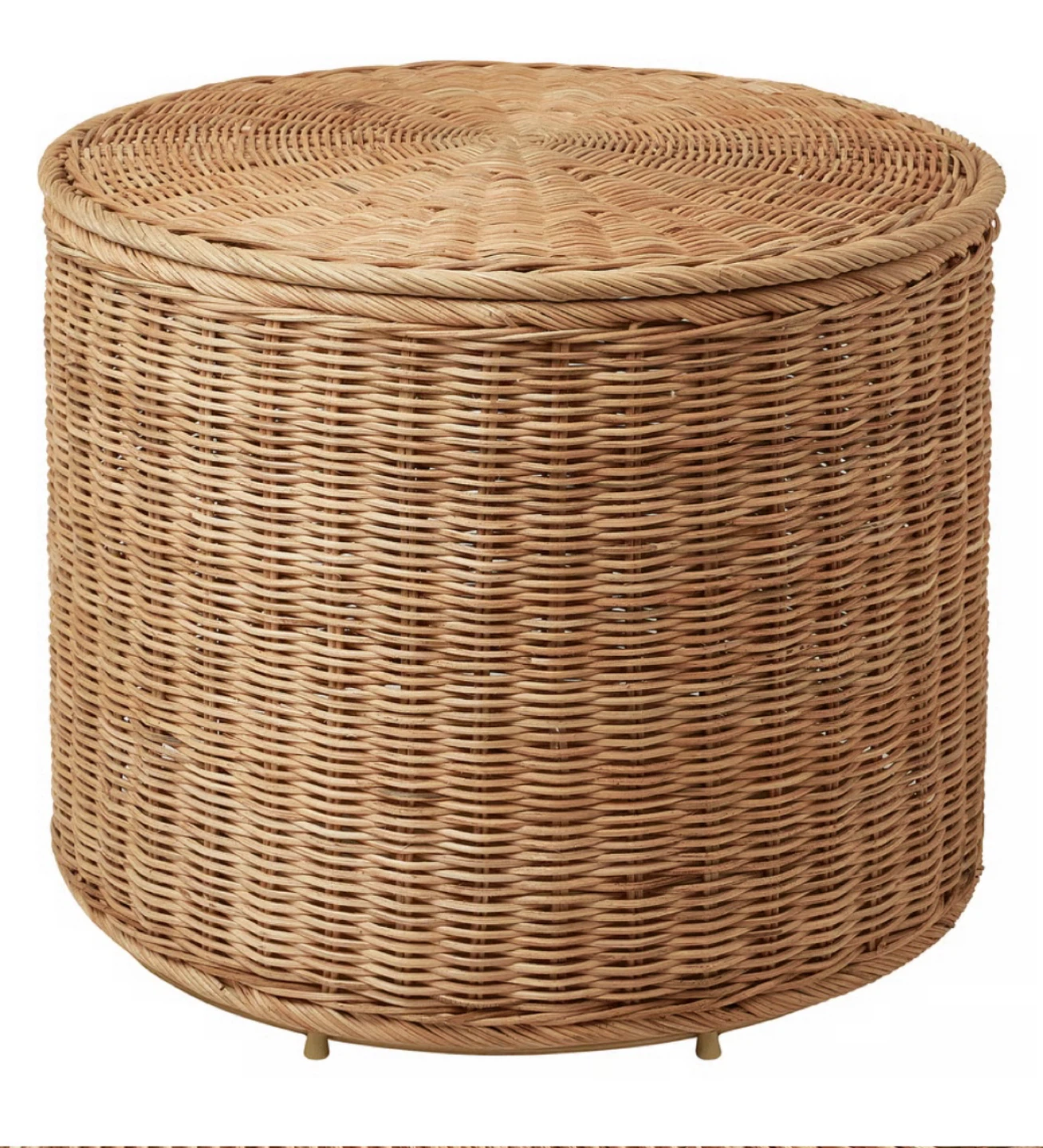 IKEA Basket with Lid - Rattan