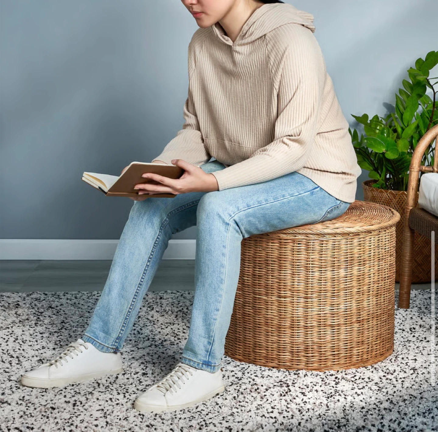 IKEA Basket with Lid - Rattan - photo 3