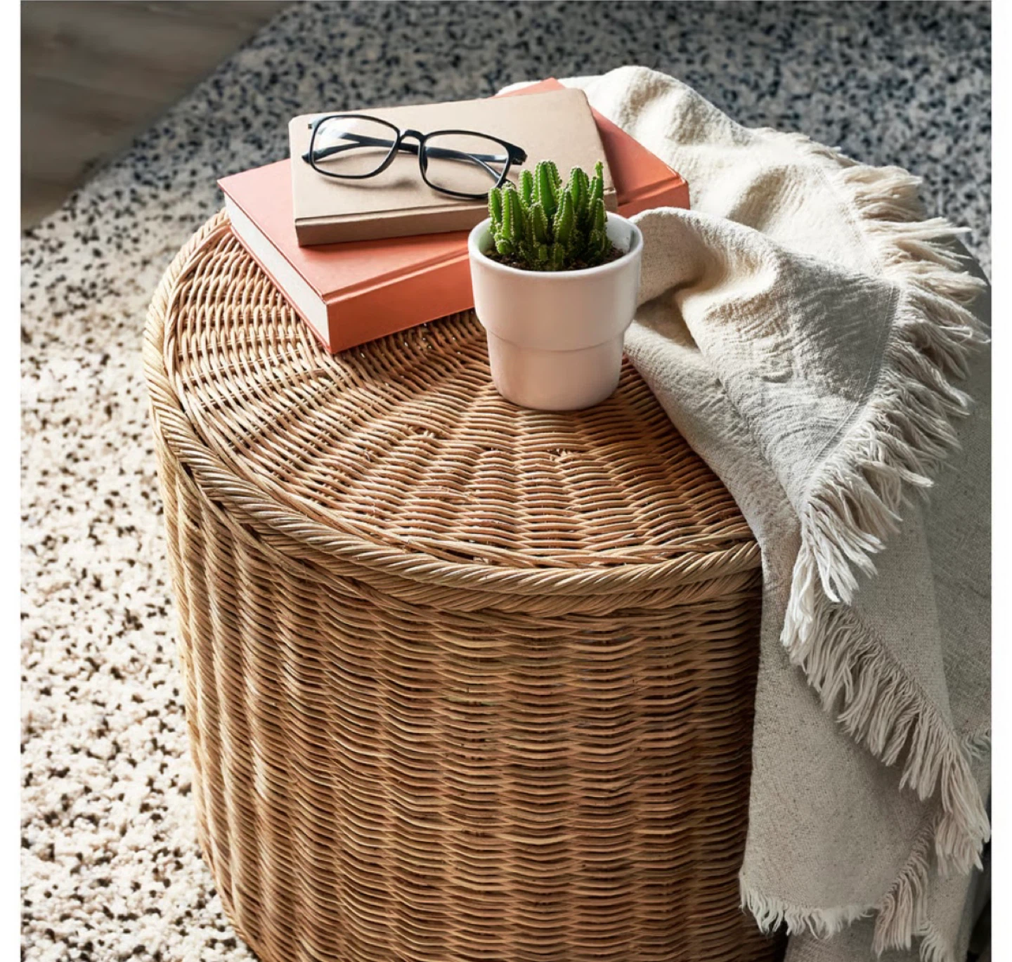IKEA Basket with Lid - Rattan - photo 2