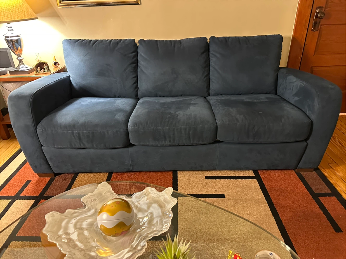 Blue Italian Sofa Bed - Great Condition!