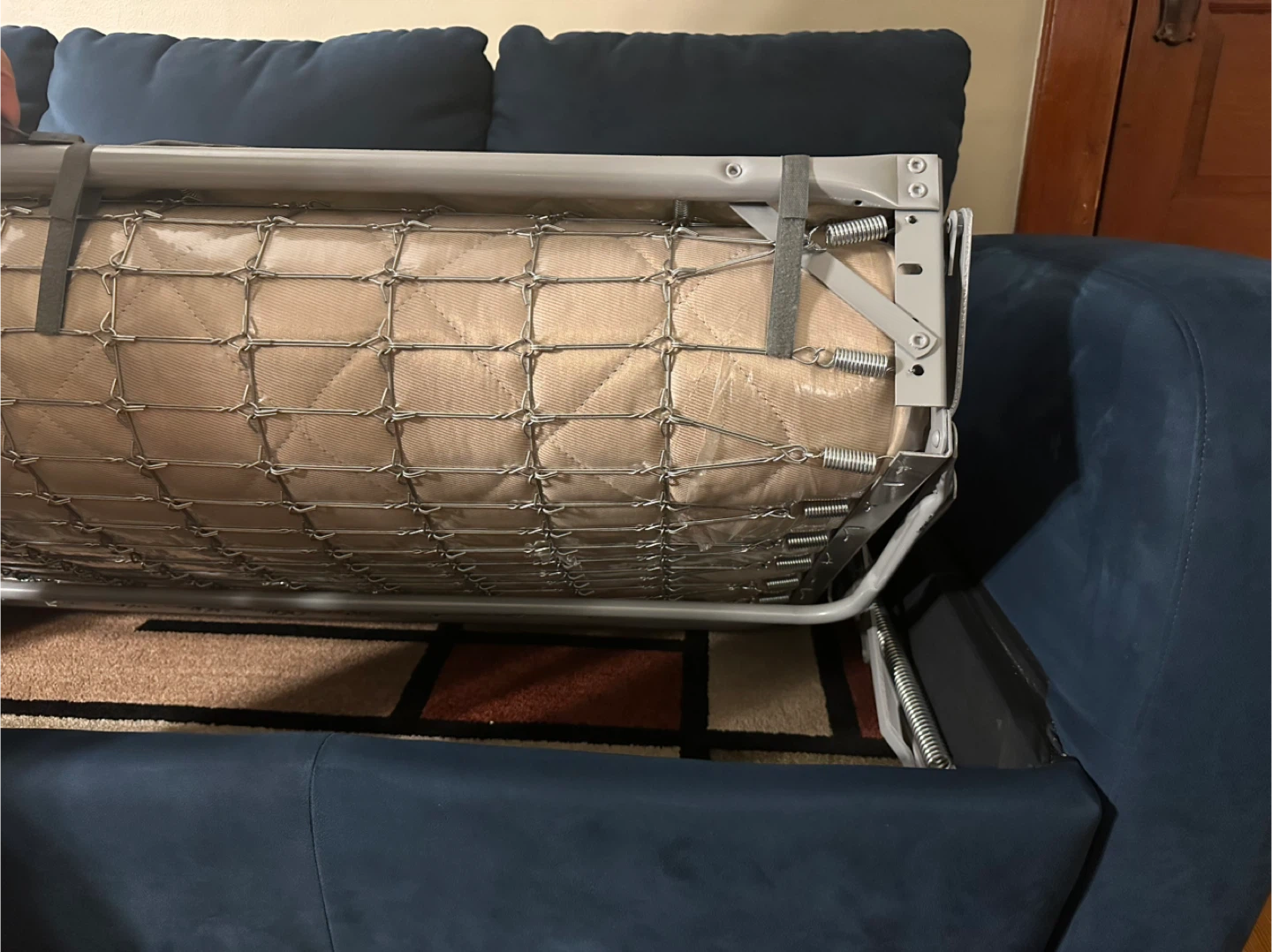 Blue Italian Sofa Bed - Great Condition! - photo 3