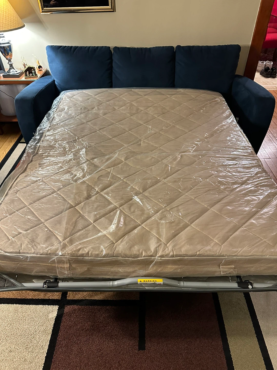 Blue Italian Sofa Bed - Great Condition! - photo 2