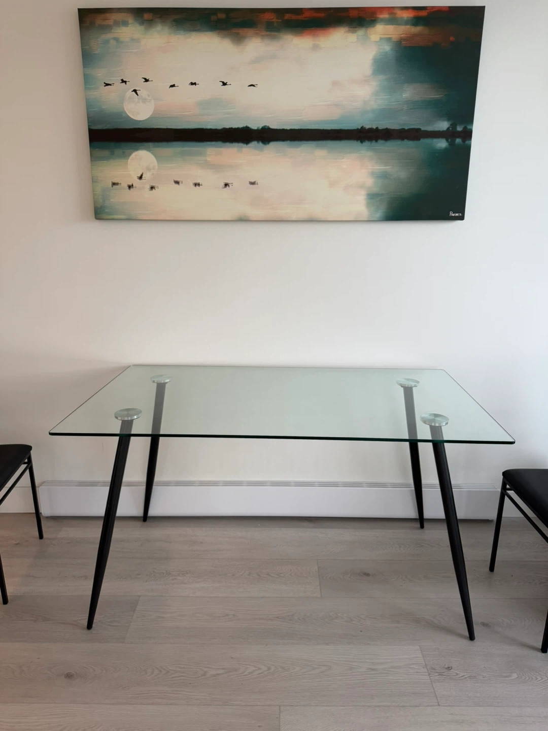 Glass Top Dining Table