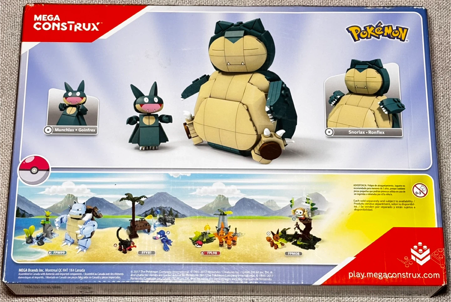 Pokémon Snorlax & Munchlax Mega Construx – NEUF scellé – 272 pcs - photo 2