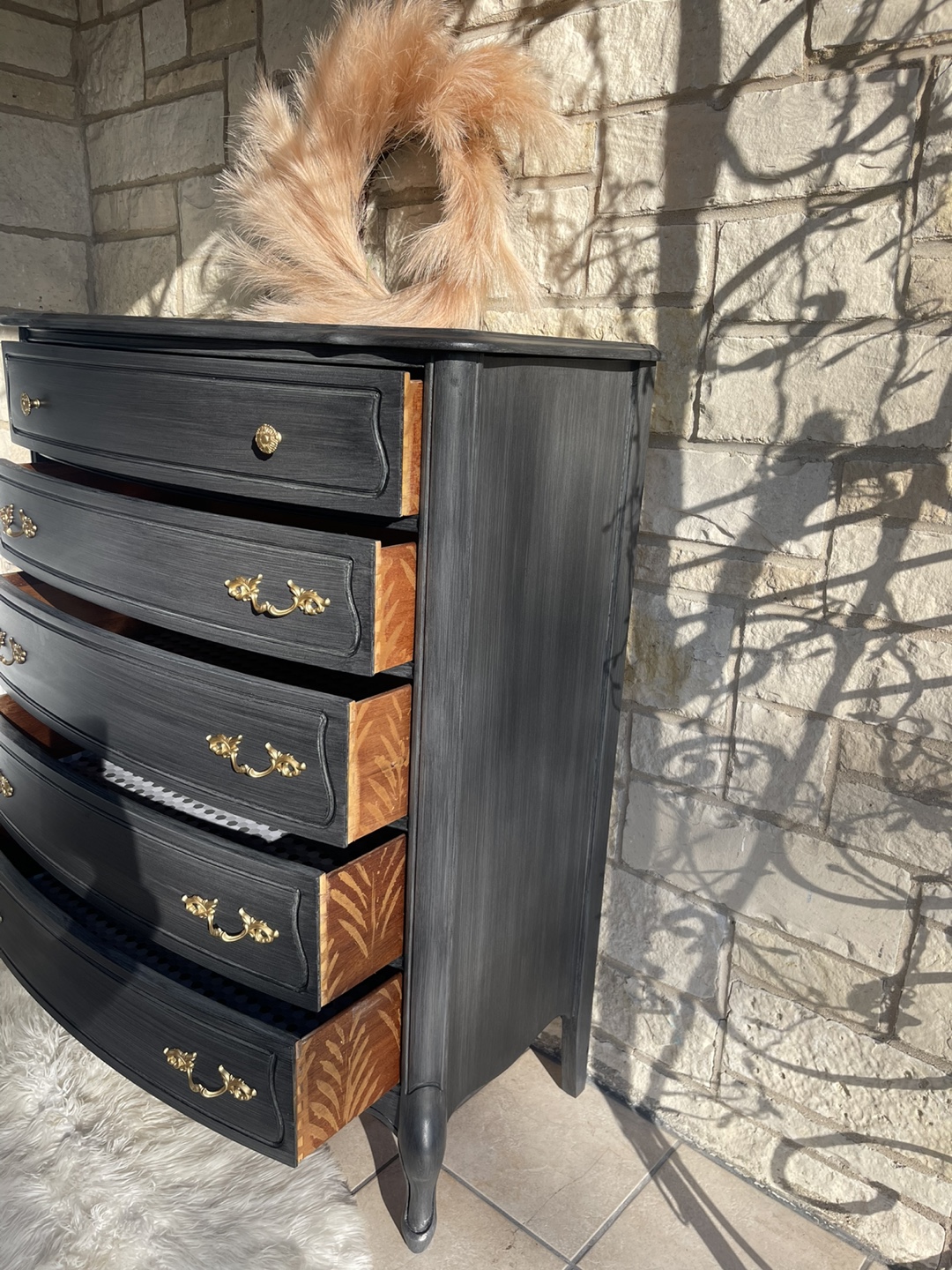 Redone 5 drawers French Provincial-Brushed Gray - photo 2