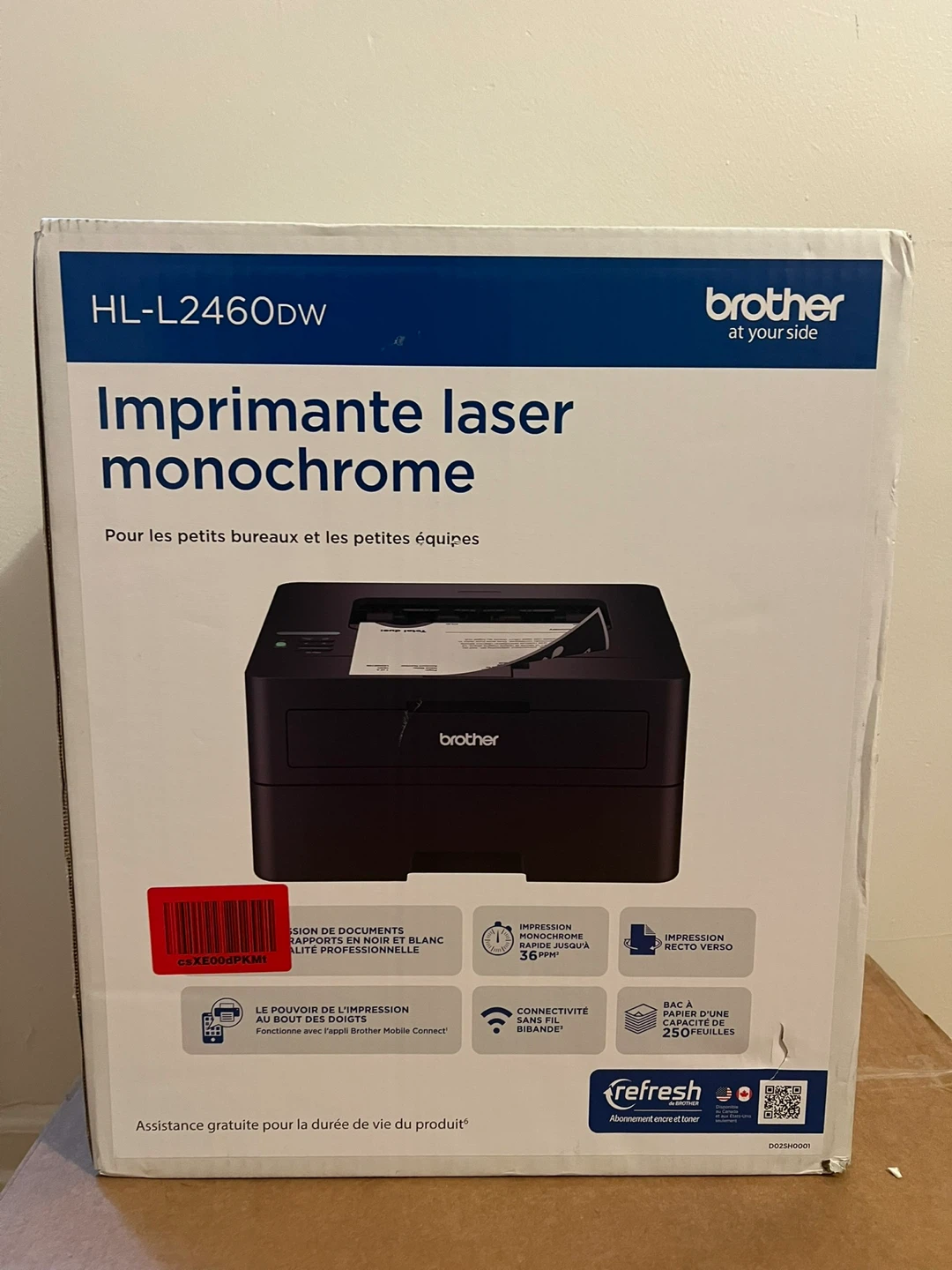 Brother HL-L2460DW Monochrome Laser Printer - New in Box!