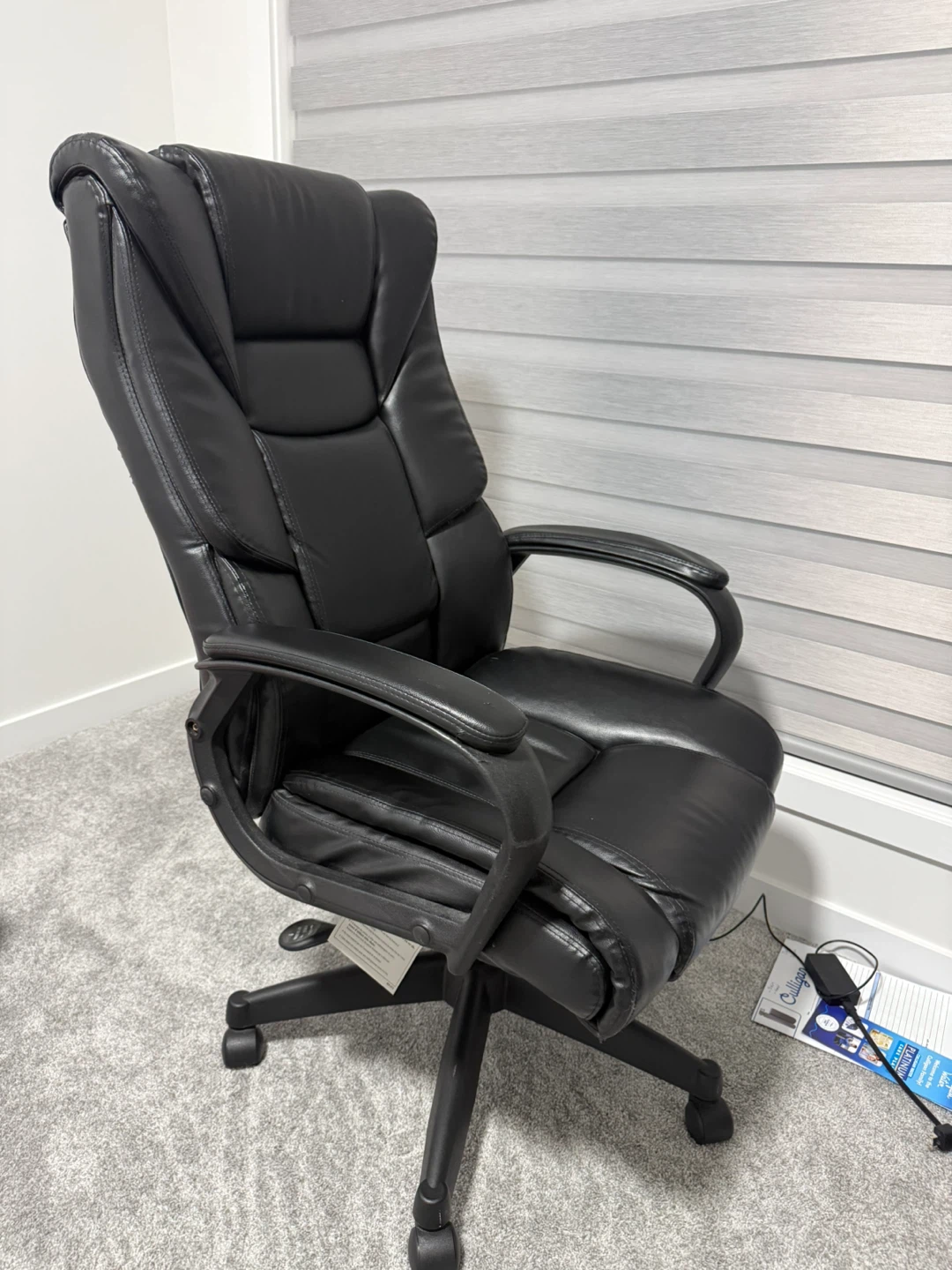 Black Leather Executive Office Chair