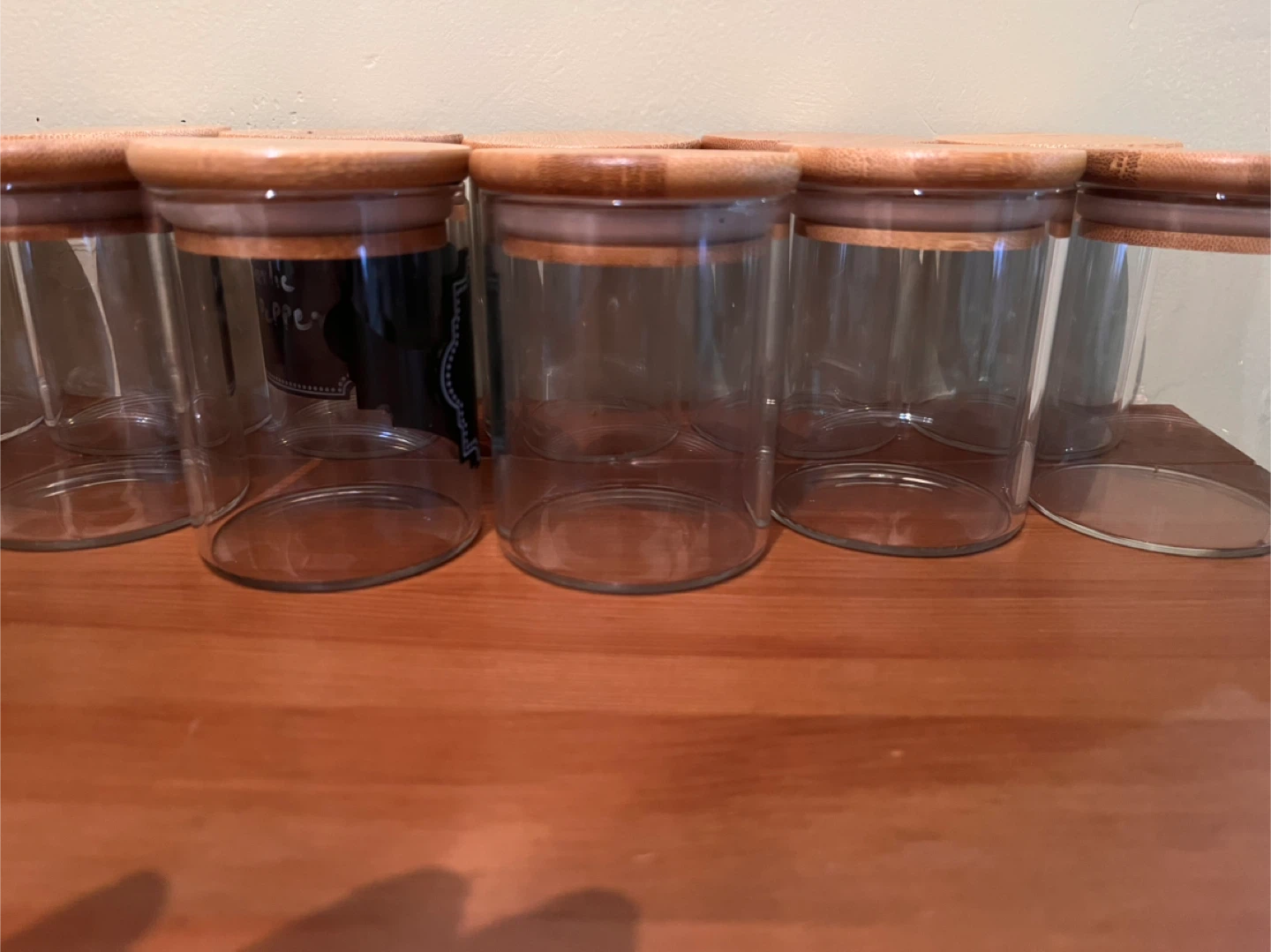 Glass Spice Jars with Bamboo Lids - photo 2
