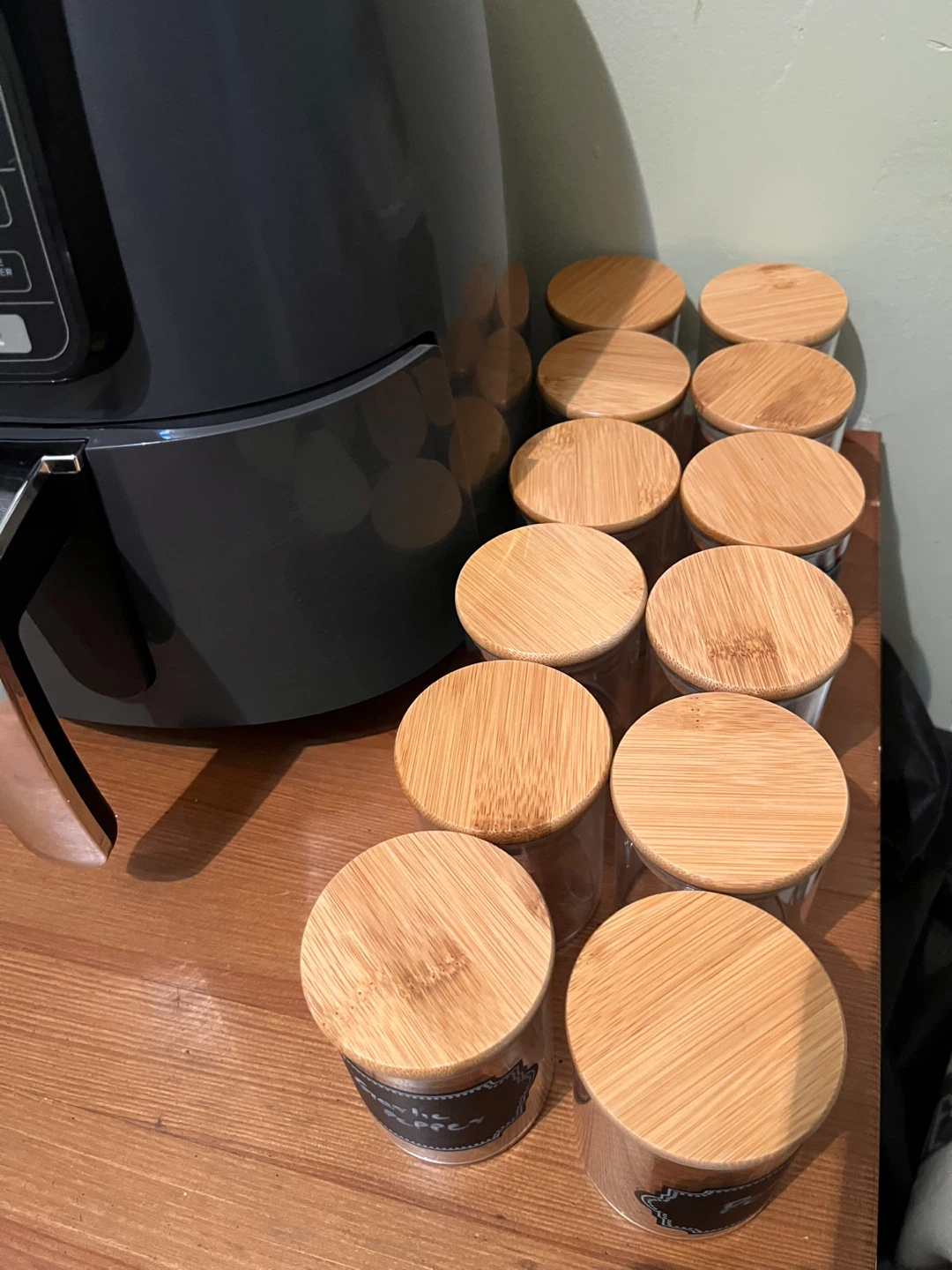 Glass Spice Jars with Bamboo Lids - photo 4