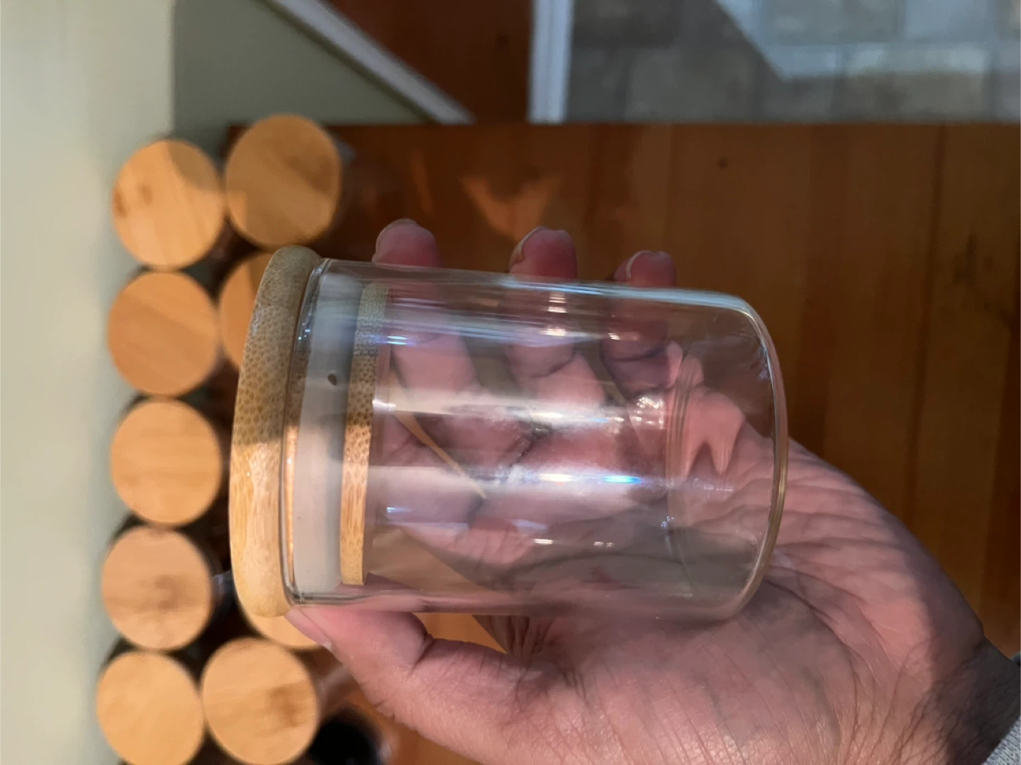 Glass Spice Jars with Bamboo Lids - photo 3
