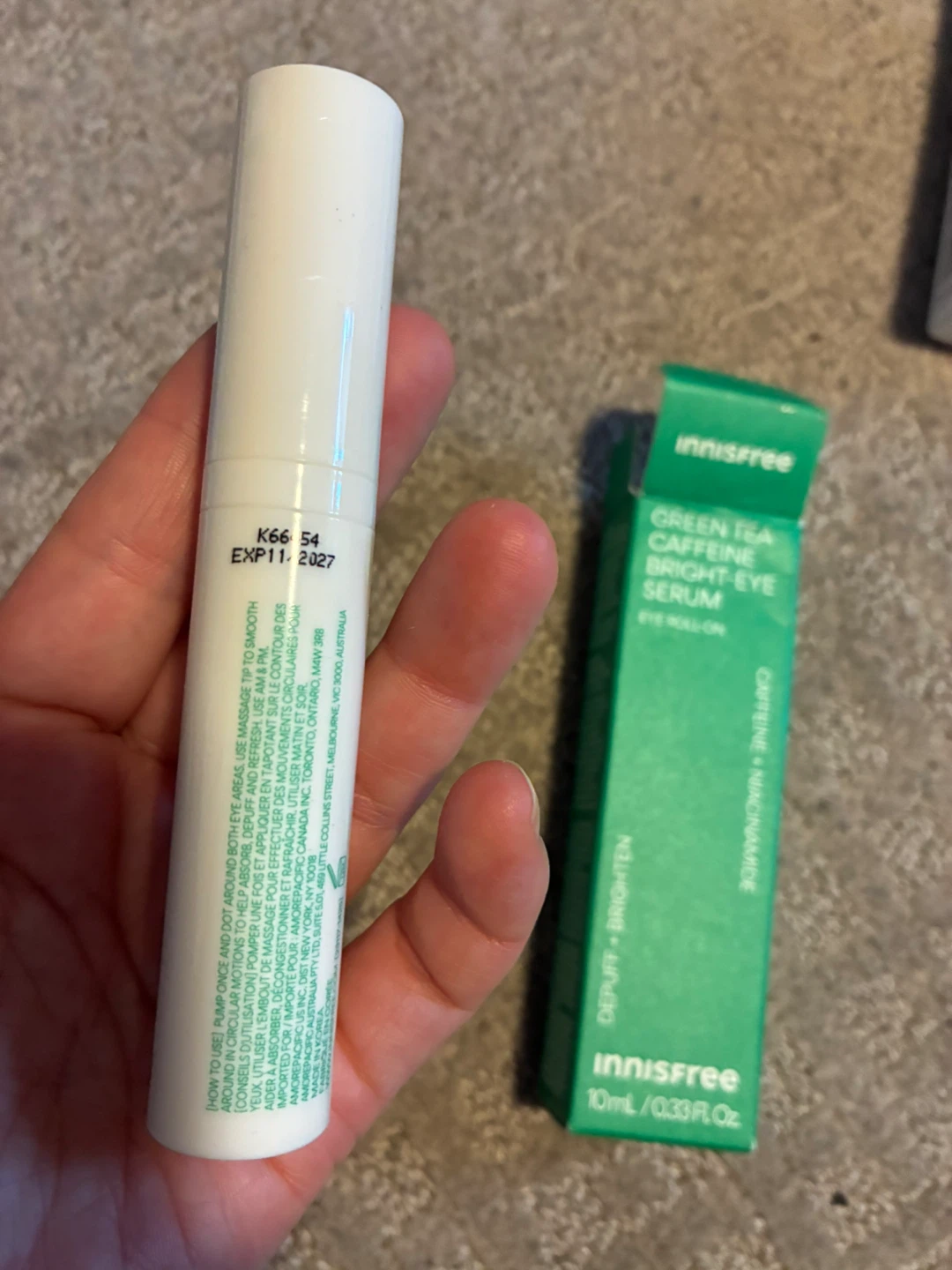 Innisfree Green Tea Caffeine Bright-Eye Serum (New) - photo 3