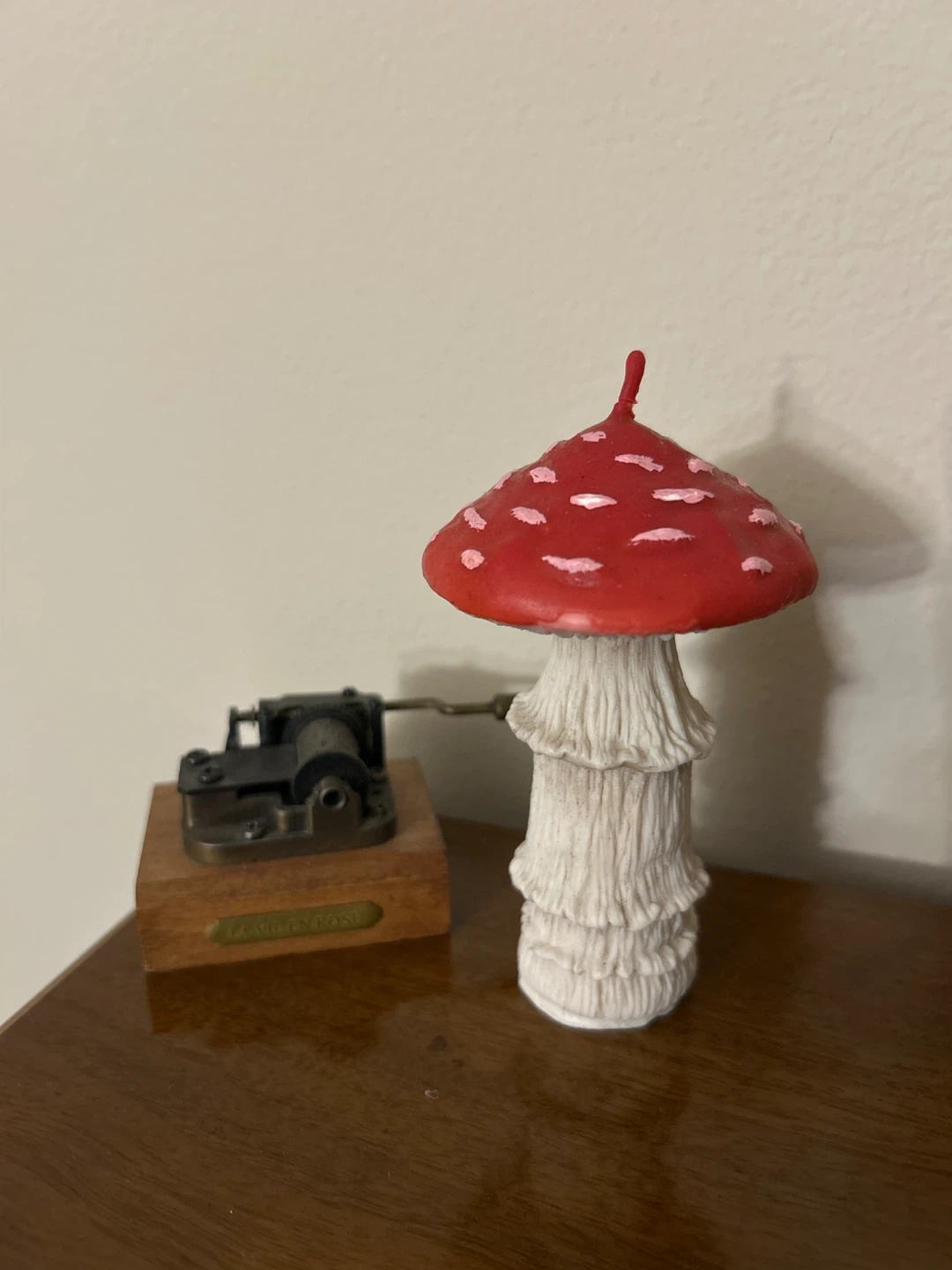 Mushroom Candle Decor