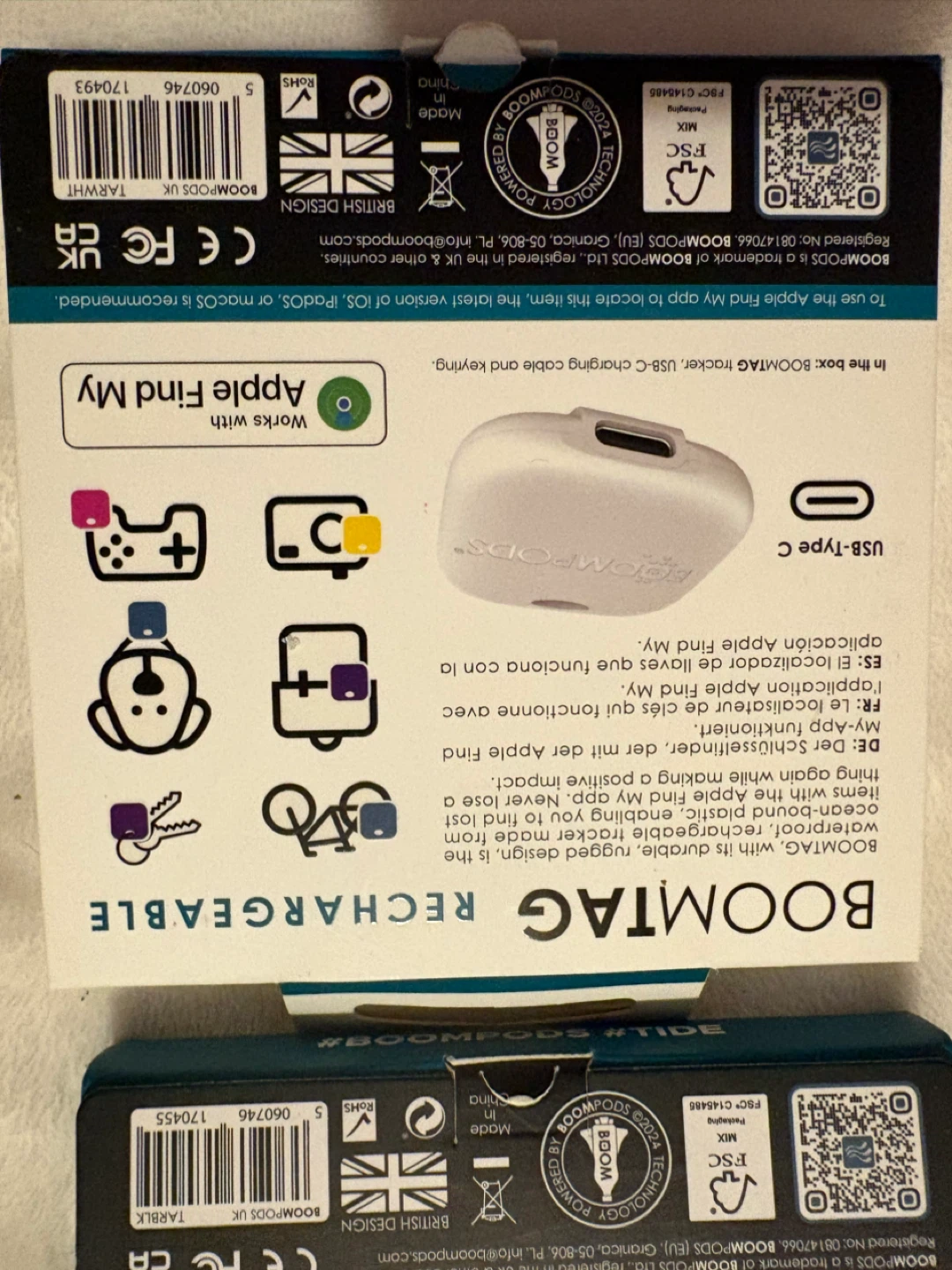 New BOOMPODS TAG Tracker - White & Black - photo 4