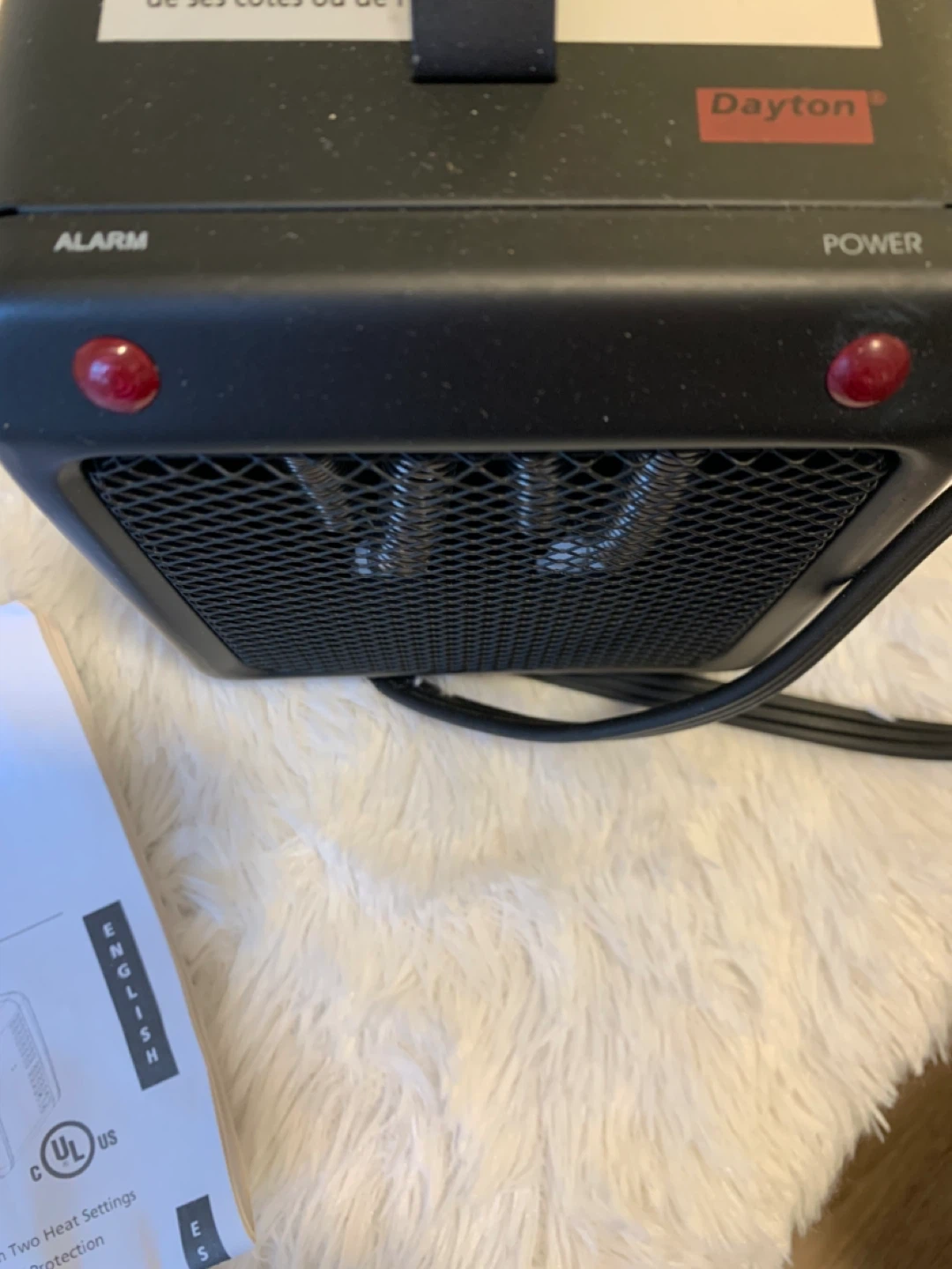 Dayton Electric Convection Heater 3VU37B - photo 3