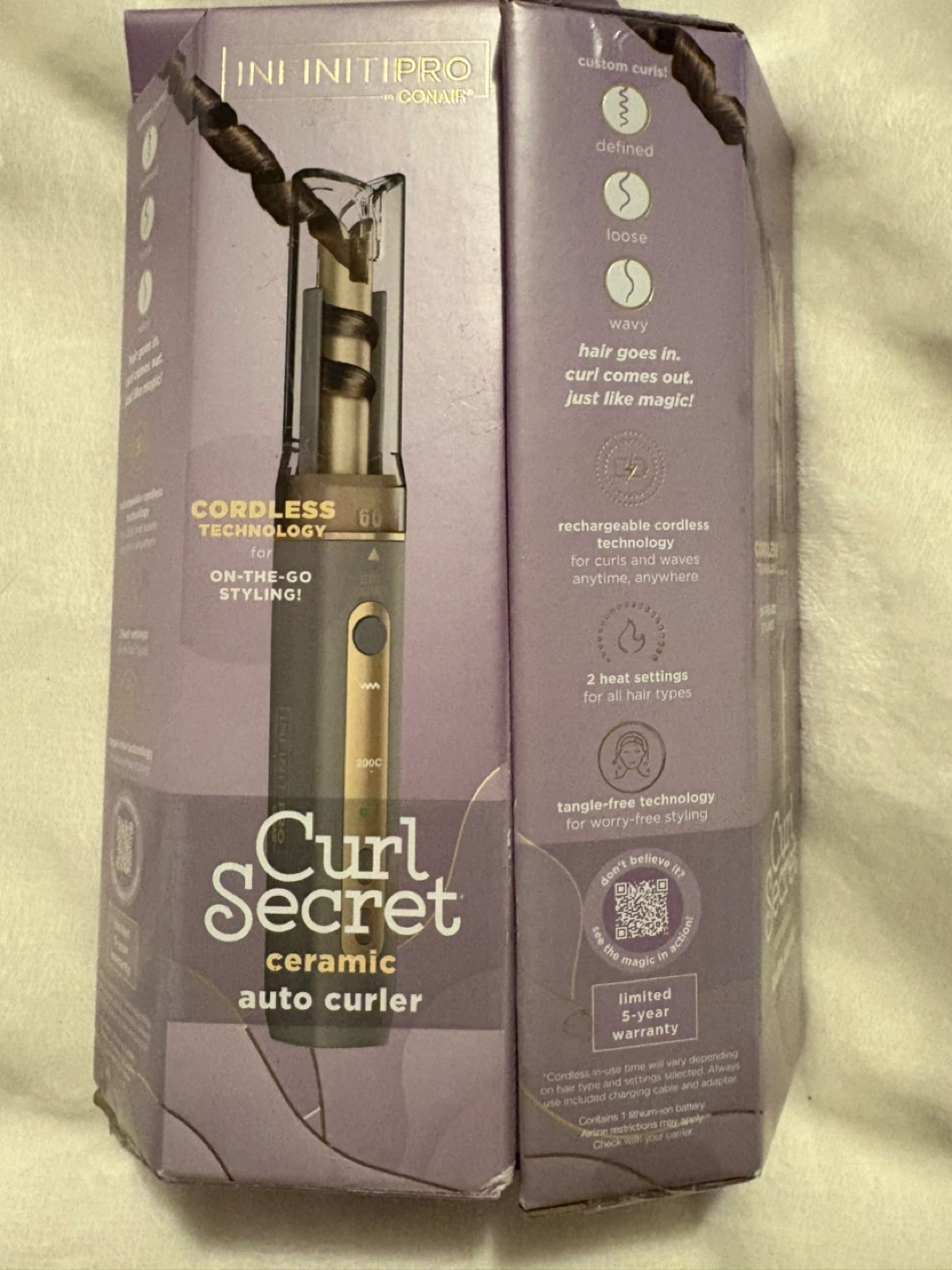 InfinitiPro Curl Secret Ceramic Auto Curler - NEW