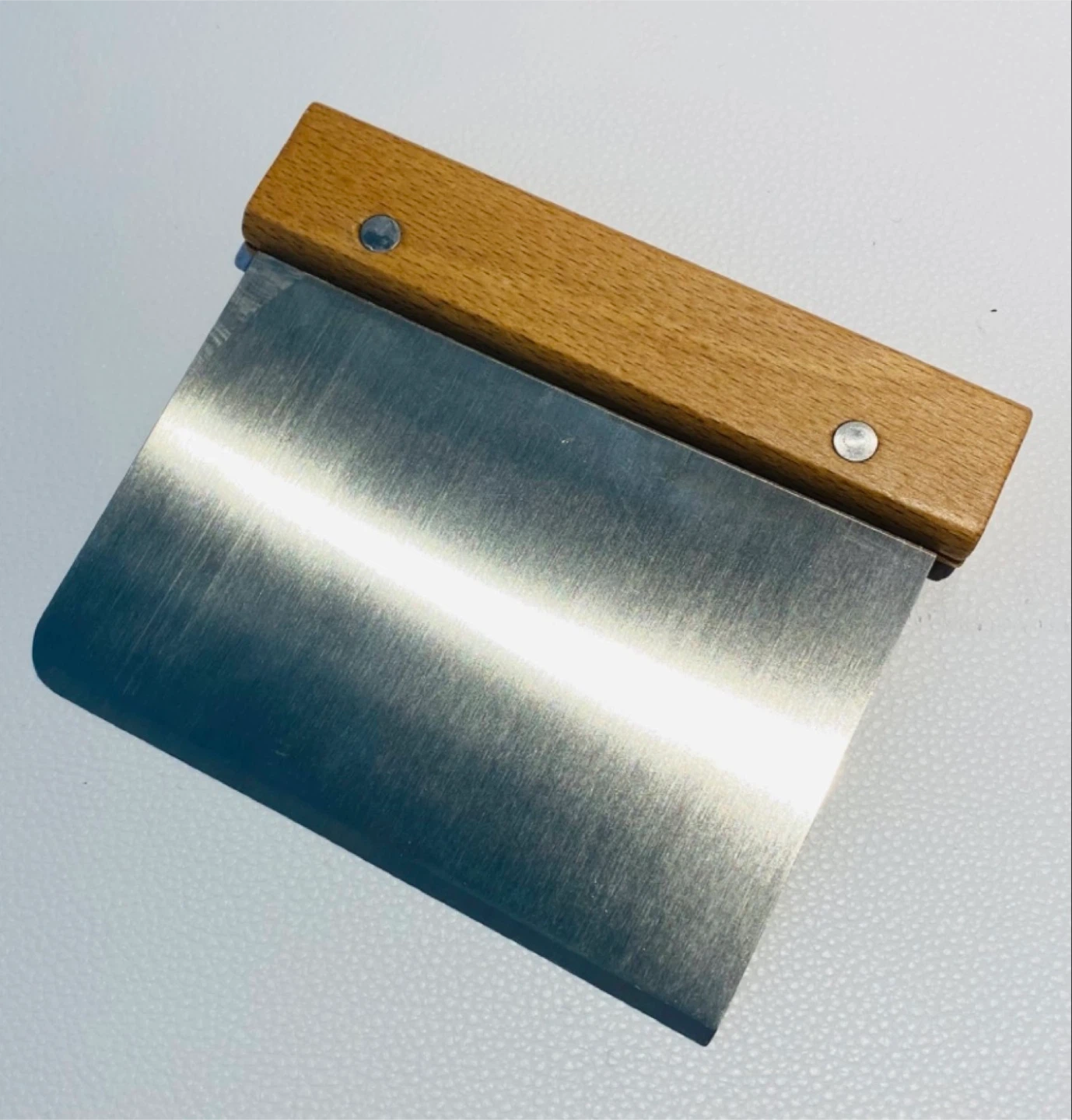 Bench Scraper with Wooden Handle