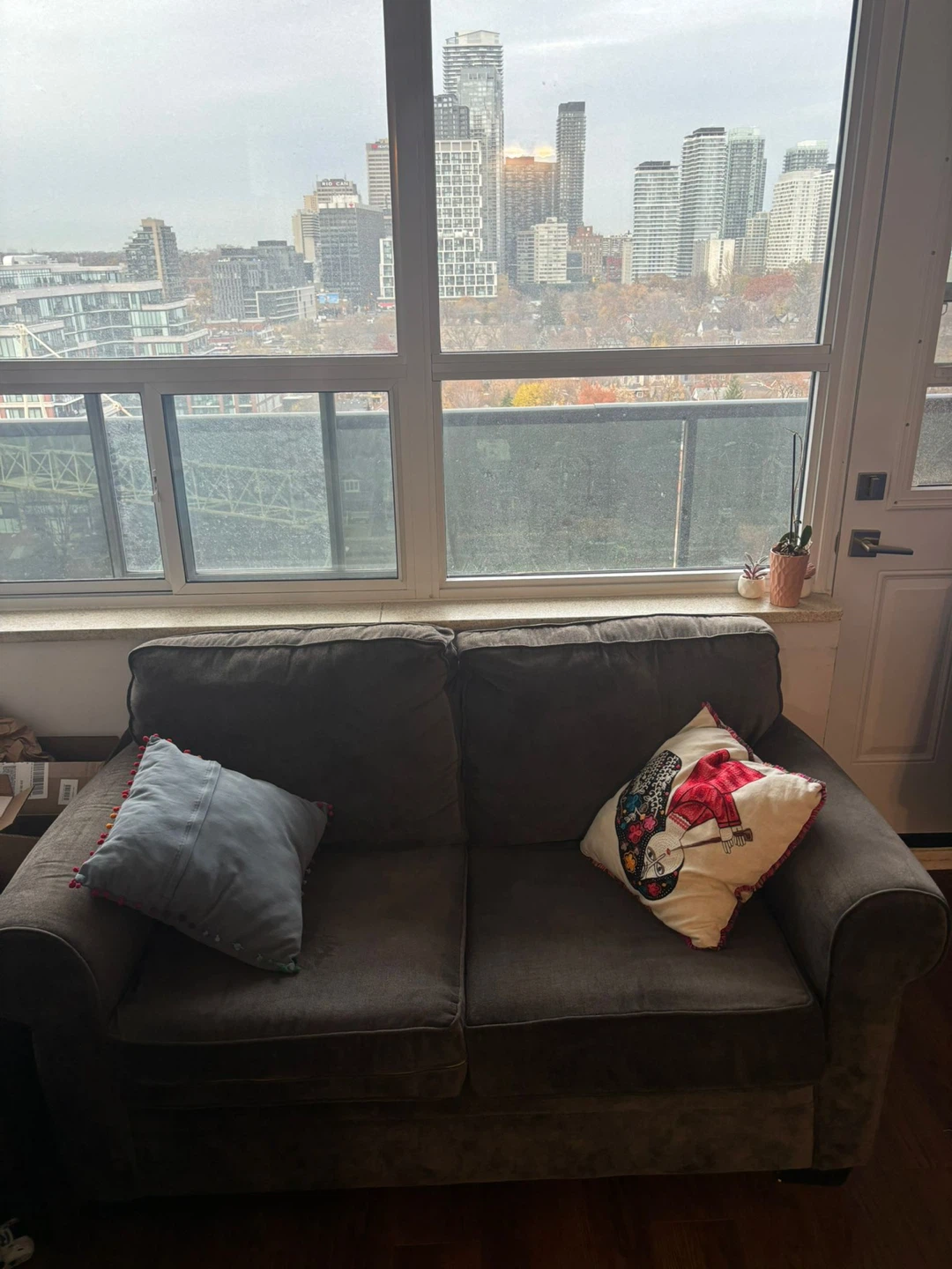 Dark Grey Loveseat