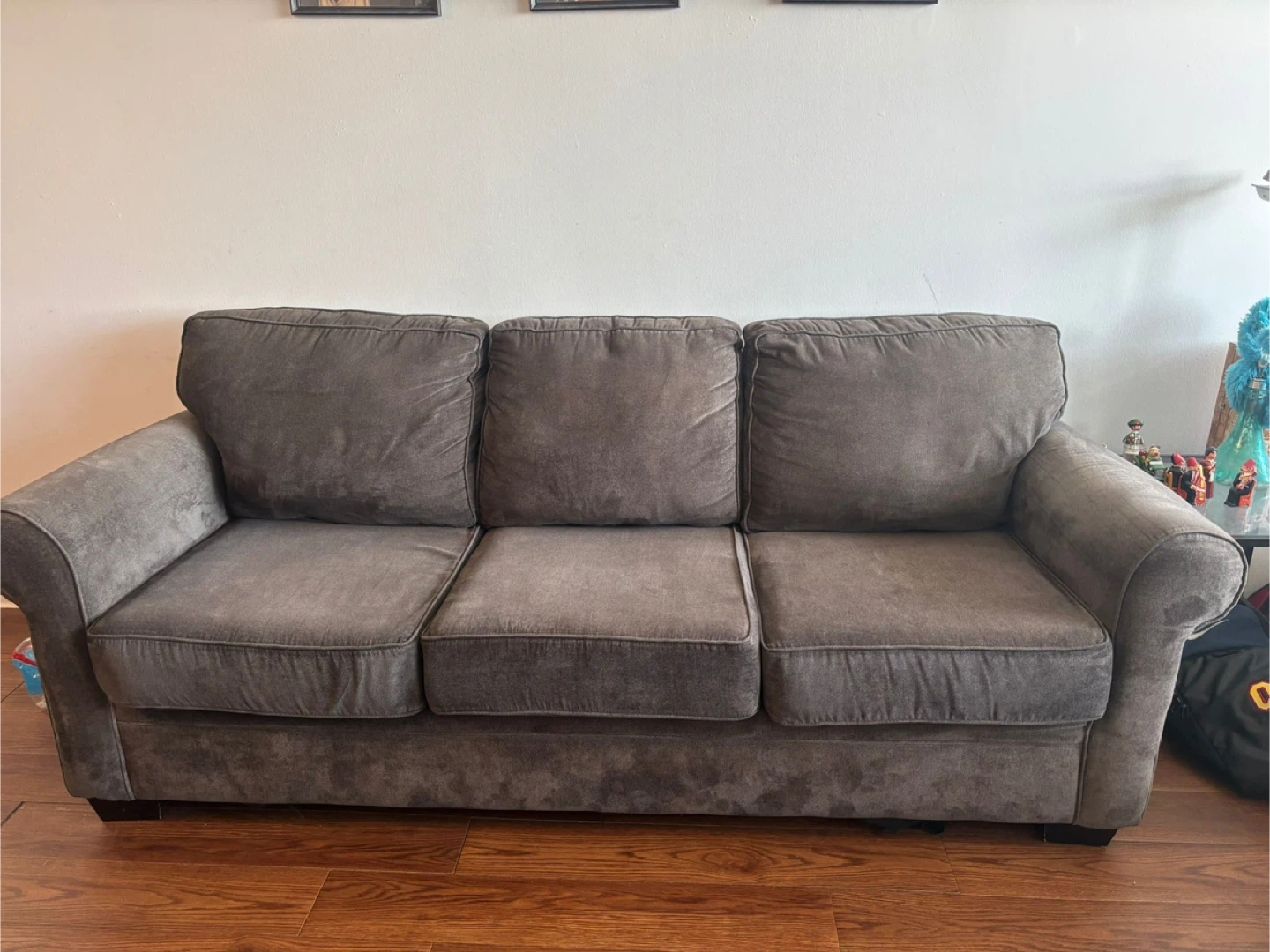 Comfortable Three-Seat Sofa - Grey