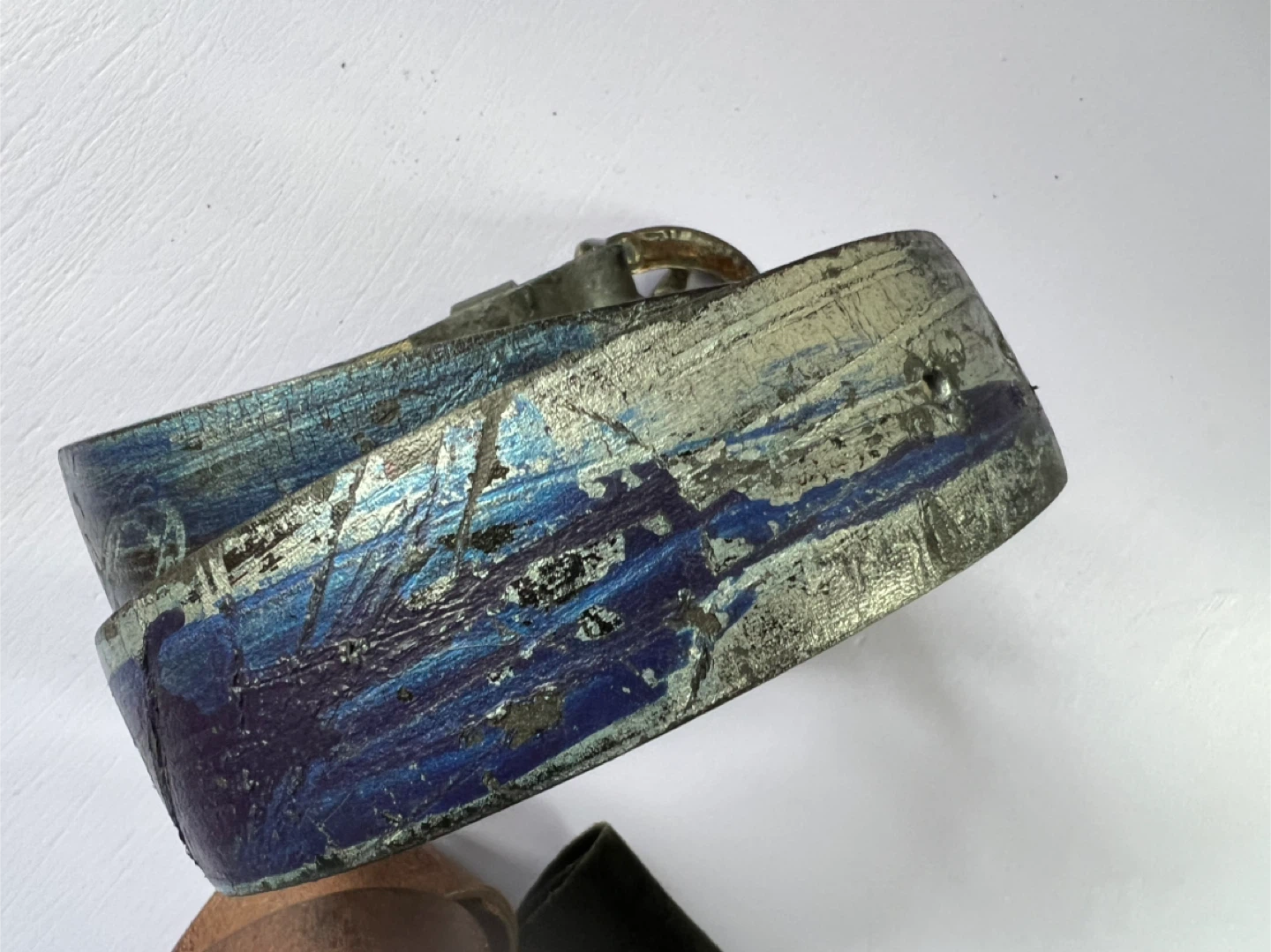 Vintage Star Buckle Belt - Blue/Silver - photo 3