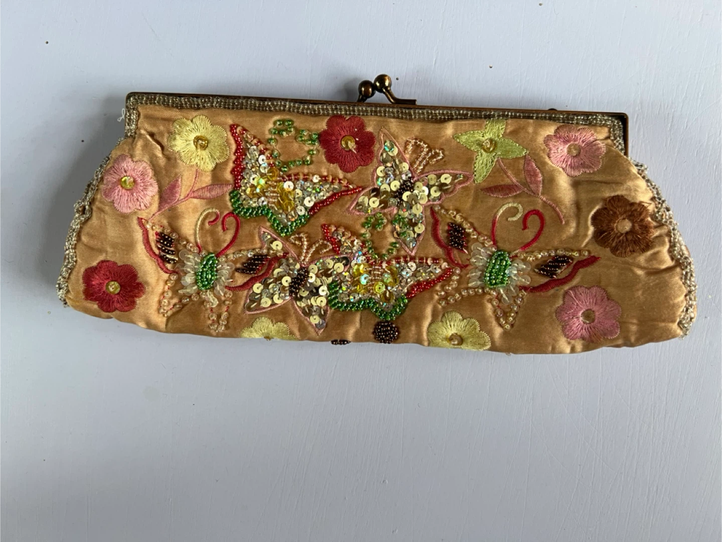 Carlo Fellini Beaded Clutch Purse
