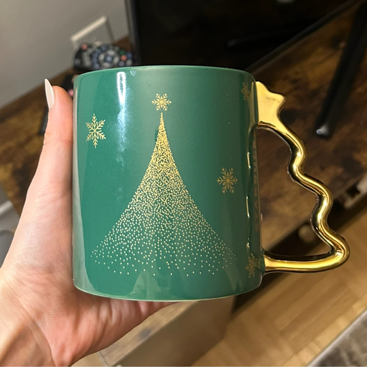 Starbucks Green Christmas Tree Mug