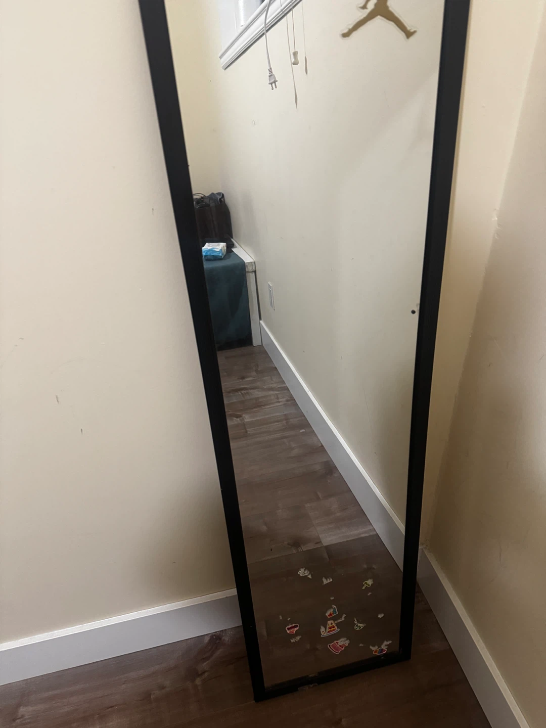 Full Length Mirror with Black Frame