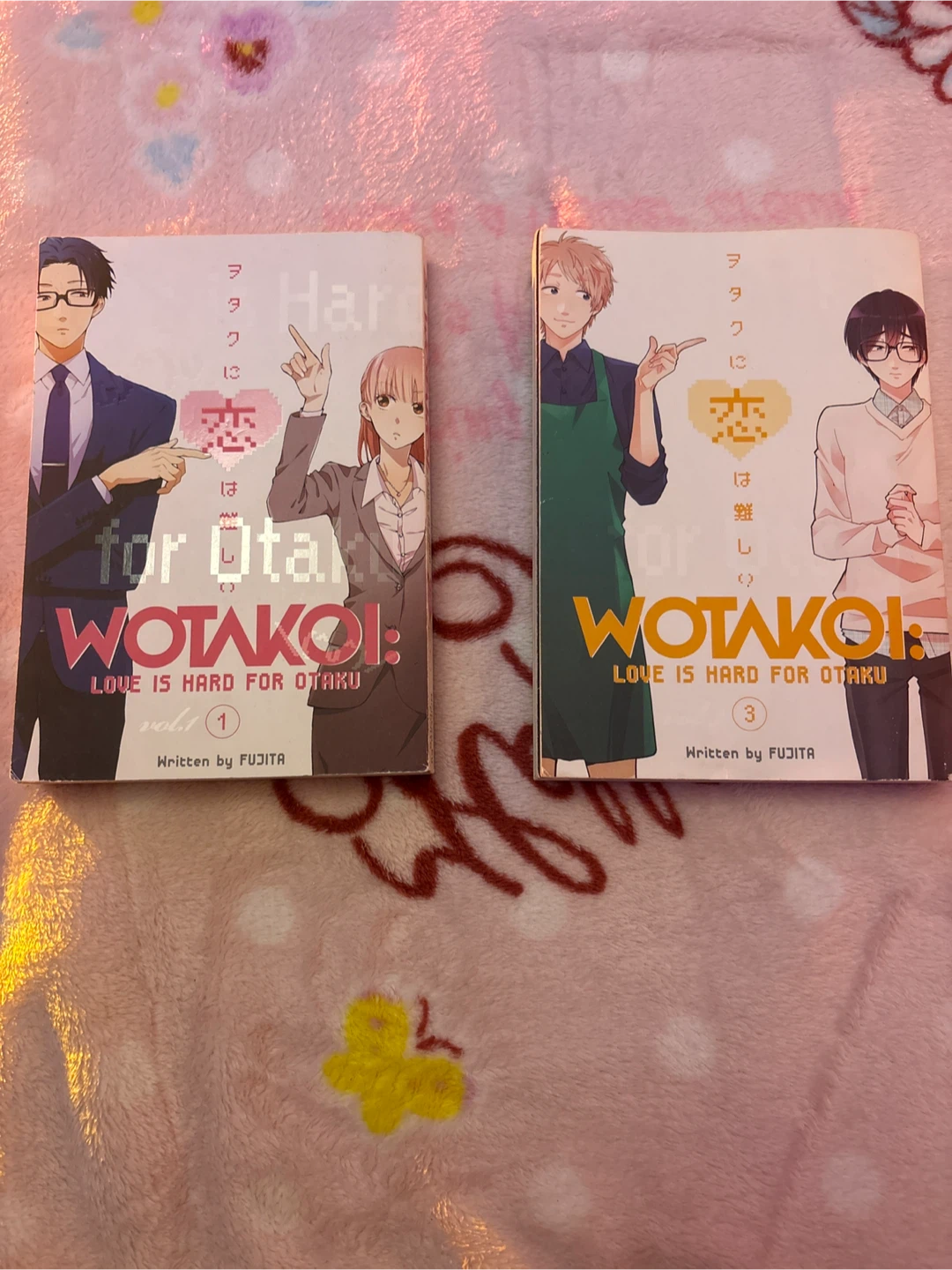 Wotakoi: Love Is Hard for Otaku Manga Vol. 1 & 3