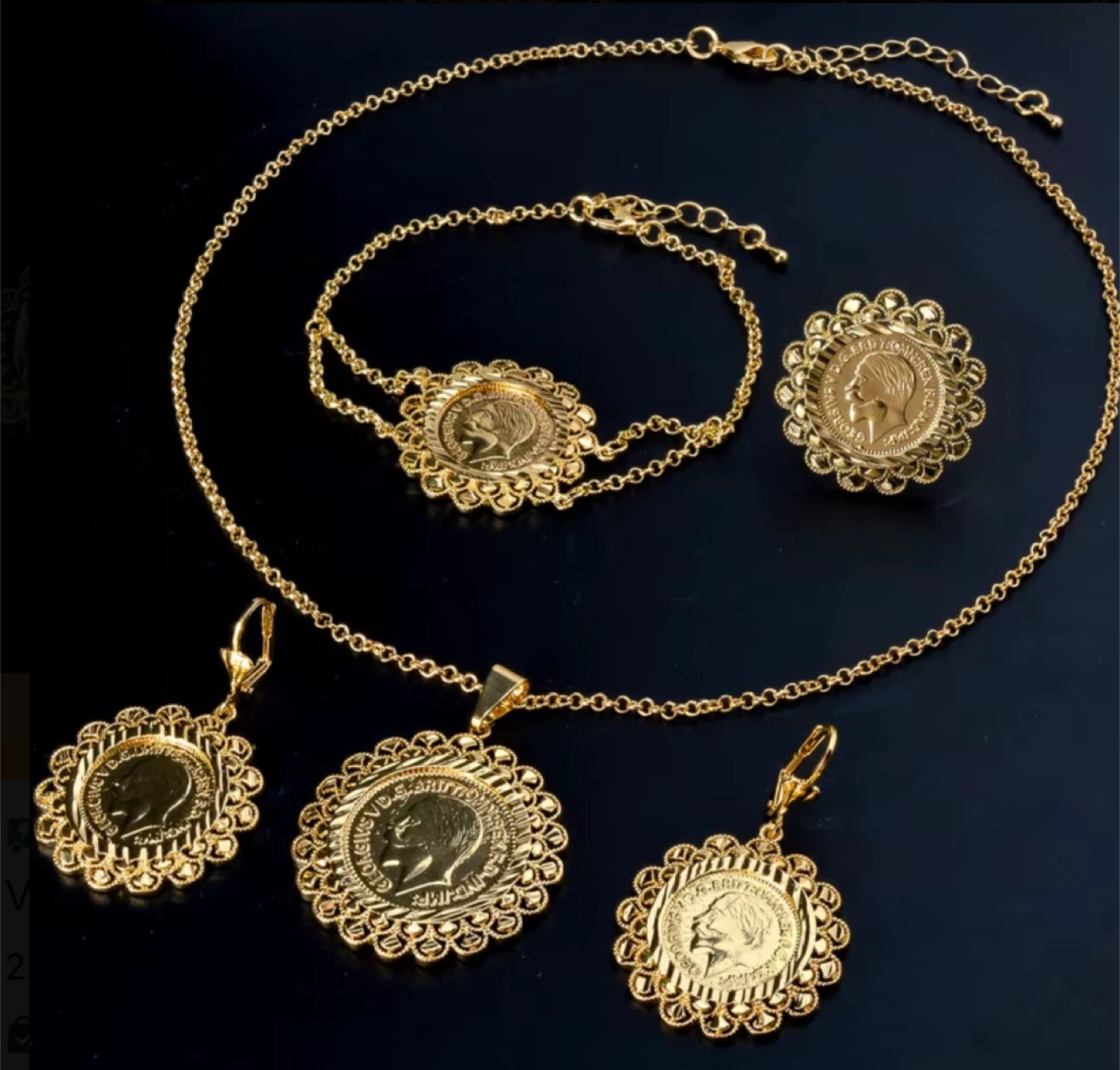18 karat gold plated for $45
