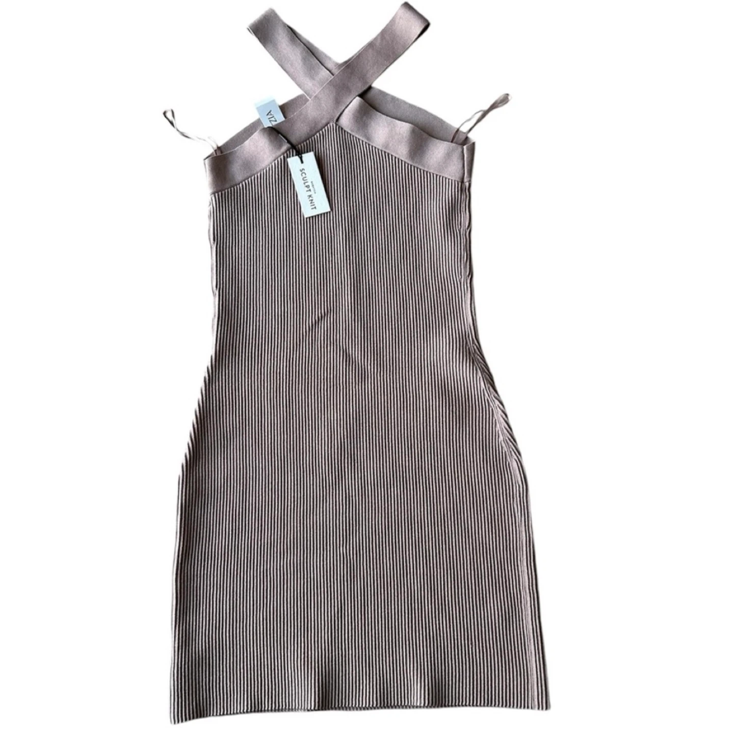 Aritzia Sculpt Knit Criss Cross Mini Dress - Size S