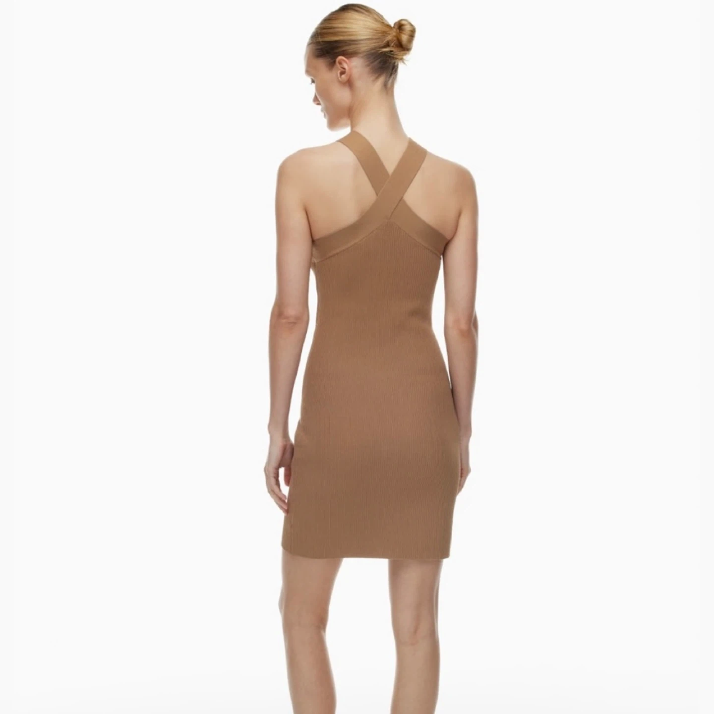 Aritzia Sculpt Knit Criss Cross Mini Dress - Size S - photo 3