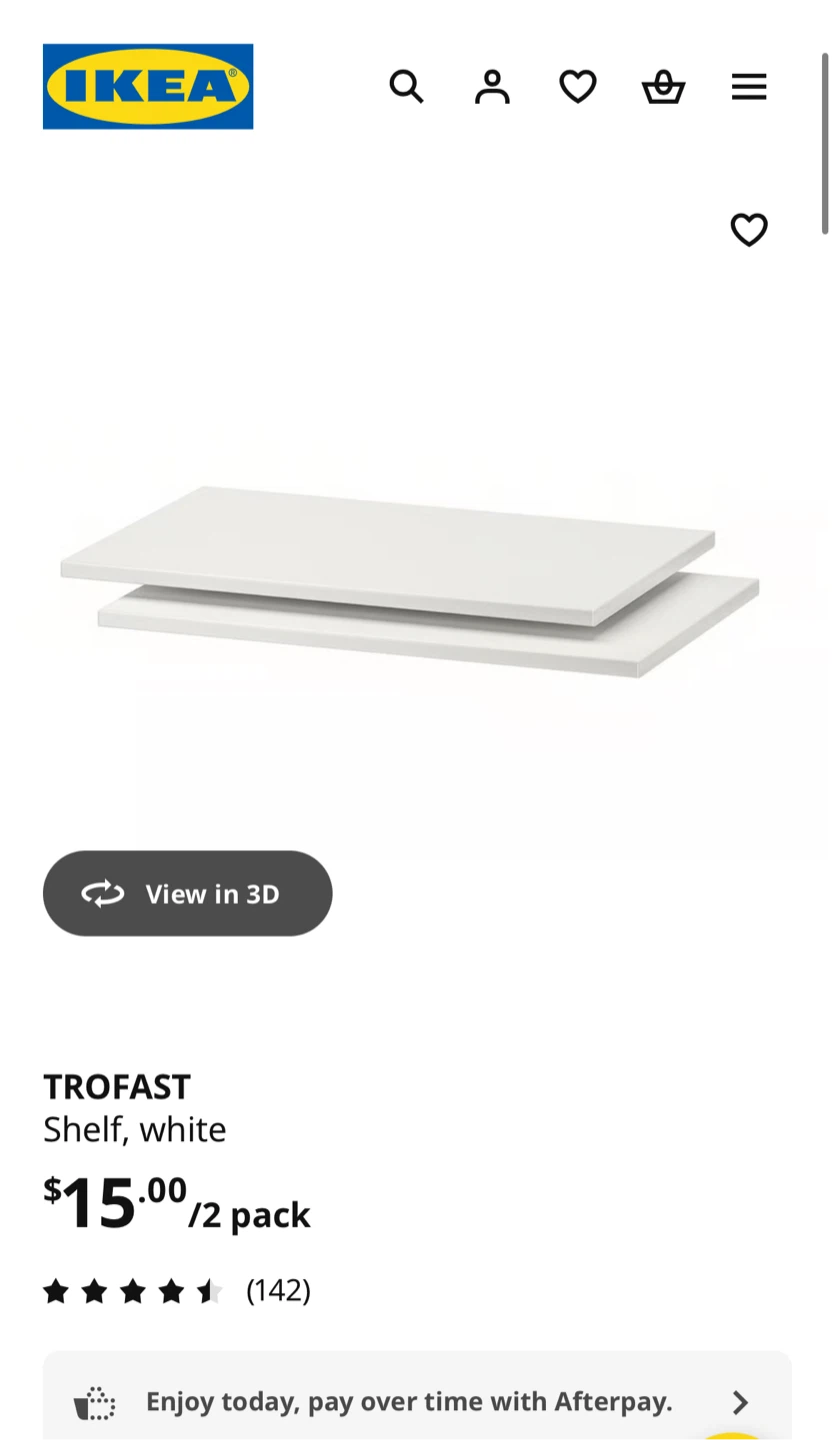 IKEA TROFAST Shelf Unit with White Shelves - photo 2