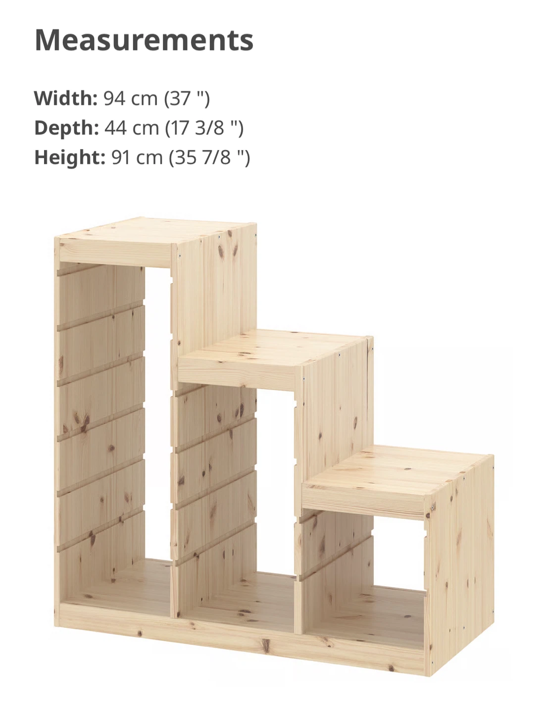 IKEA TROFAST Shelf Unit with White Shelves