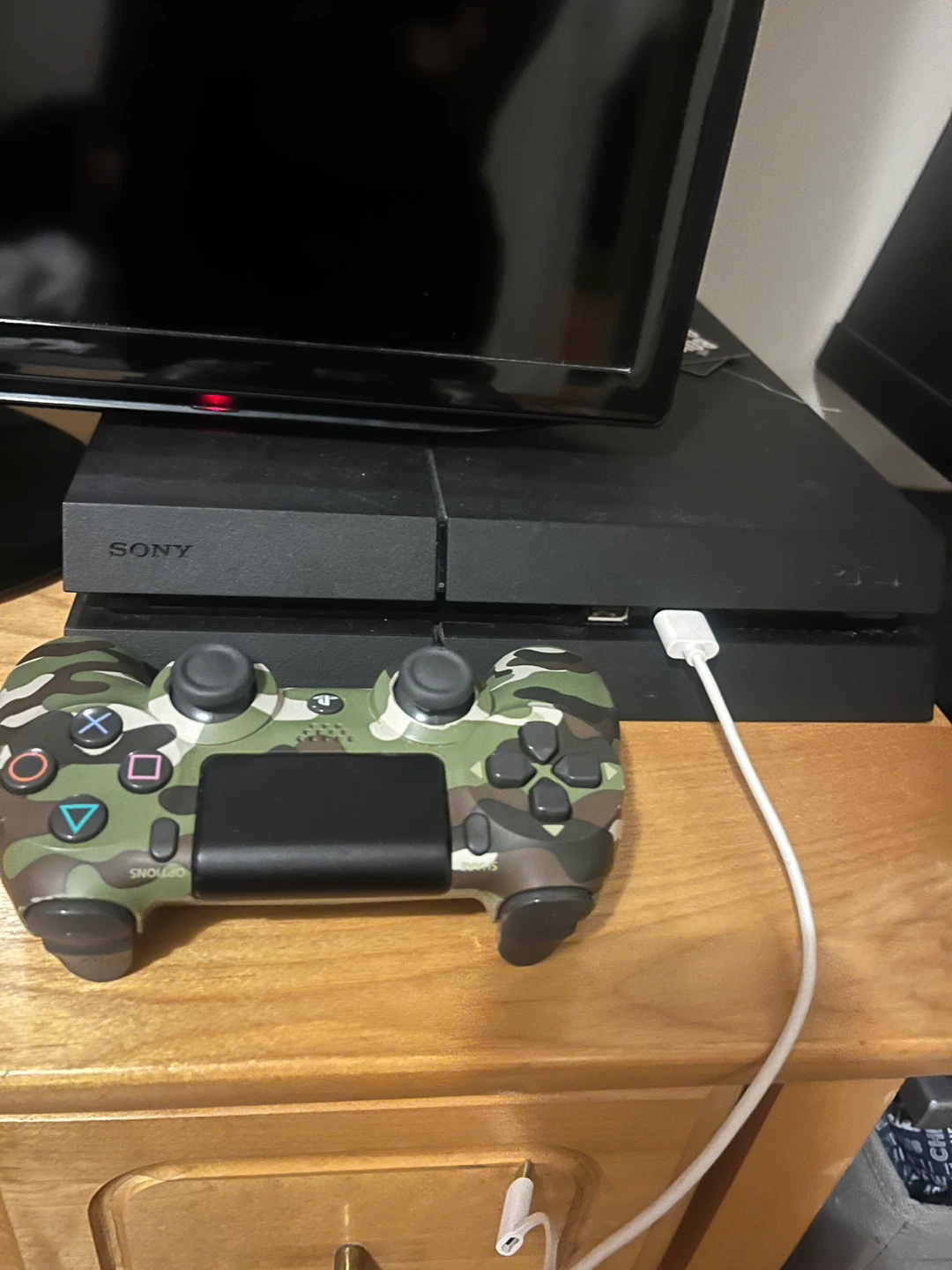 Sony PlayStation 4 (PS4) with Camo Controller