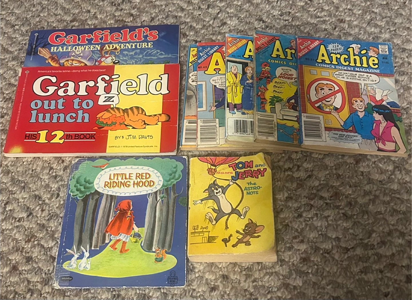 Garfield, Archie, Tom & Jerry, Little Red Riding Hood Books