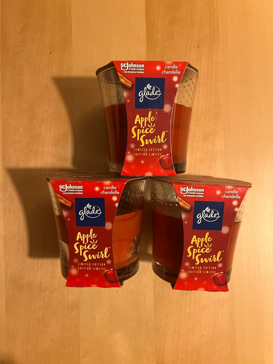 Glade Apple Spice Swirl Candles - Brand New 🧡