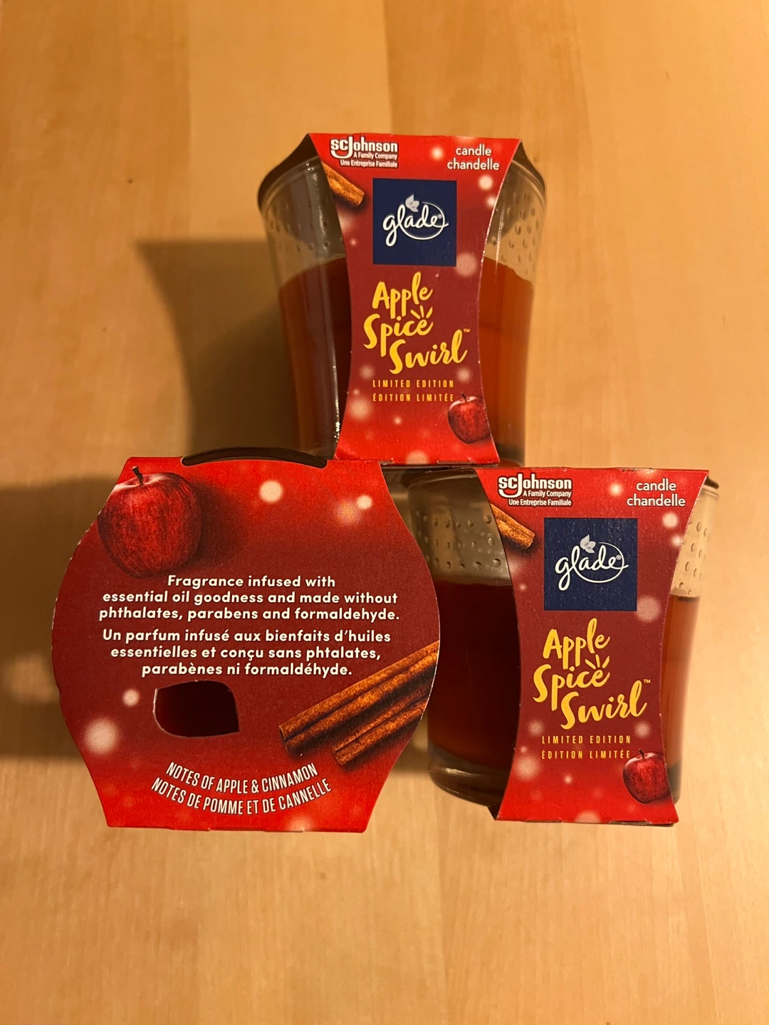 Glade Apple Spice Swirl Candles - Brand New 🧡 - photo 2