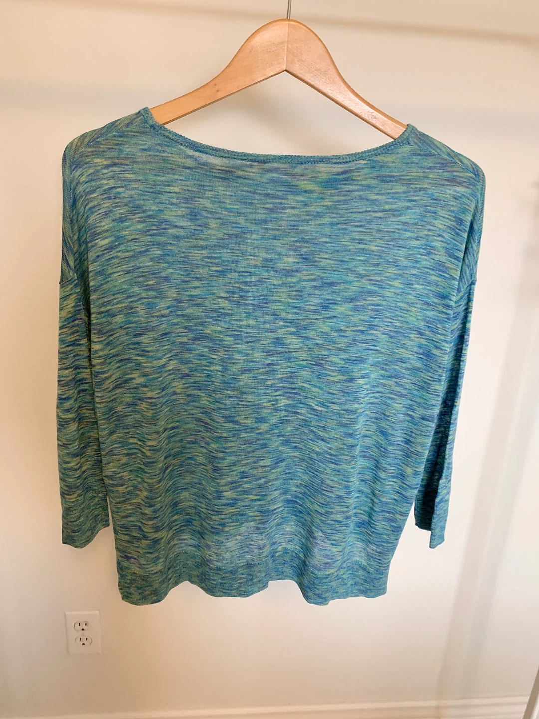 Wilfred Blue Green Knit Top XS Oversized Soft Lightweight - photo 2