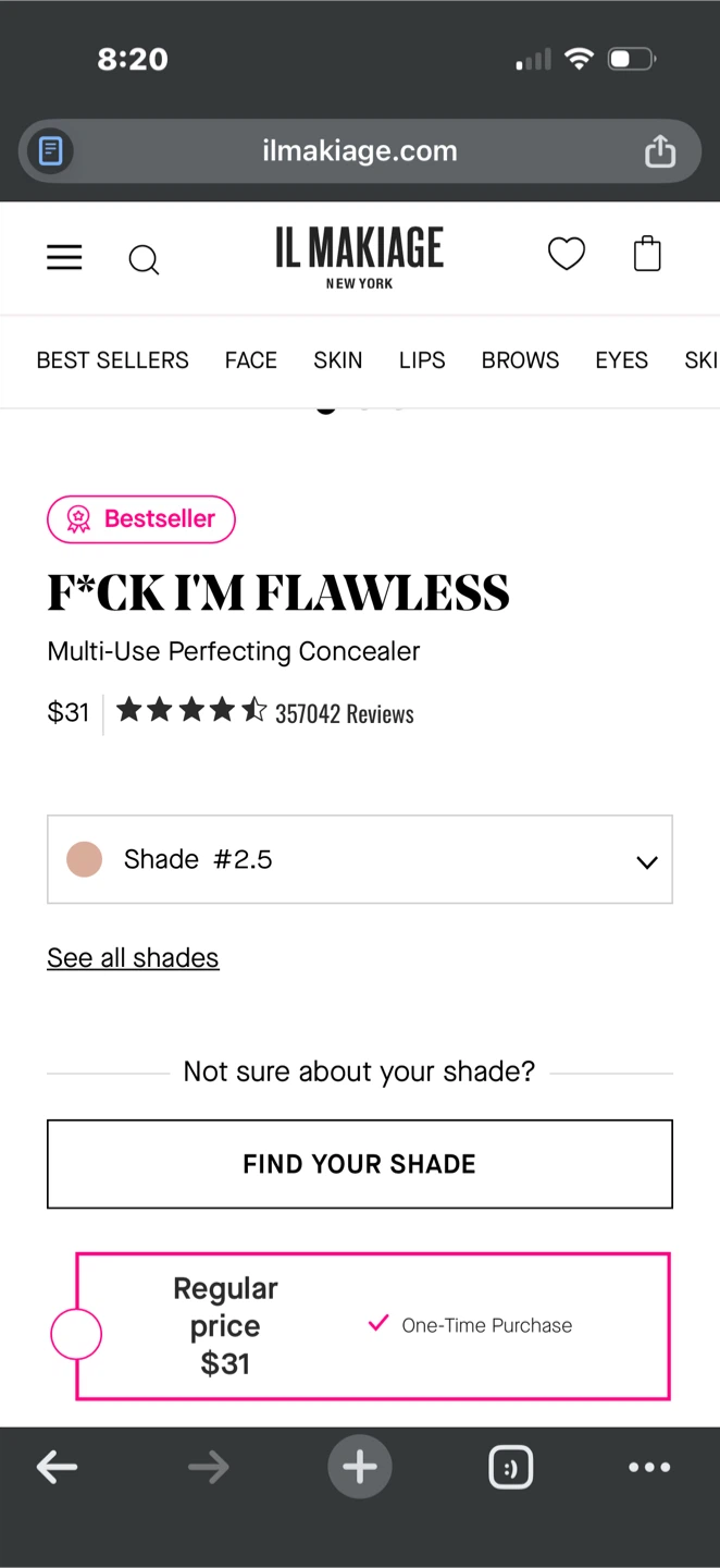 IL MAKIAGE F*CK I'M FLAWLESS Concealer #2.5 - photo 4