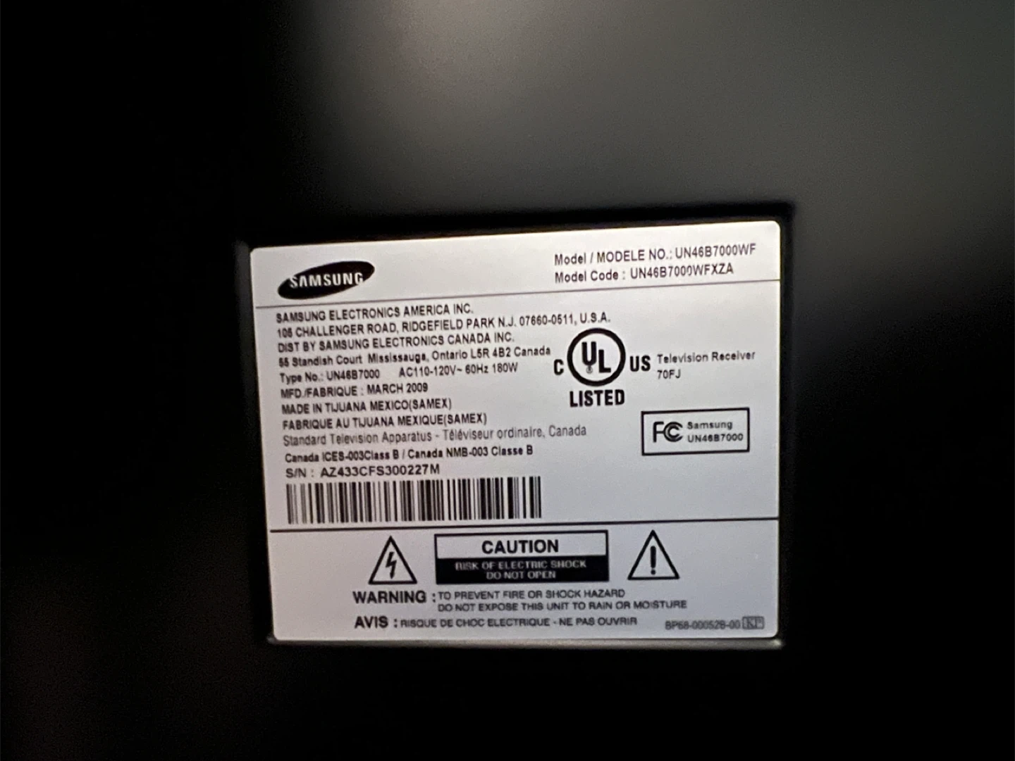 Samsung 46" LED TV - photo 4