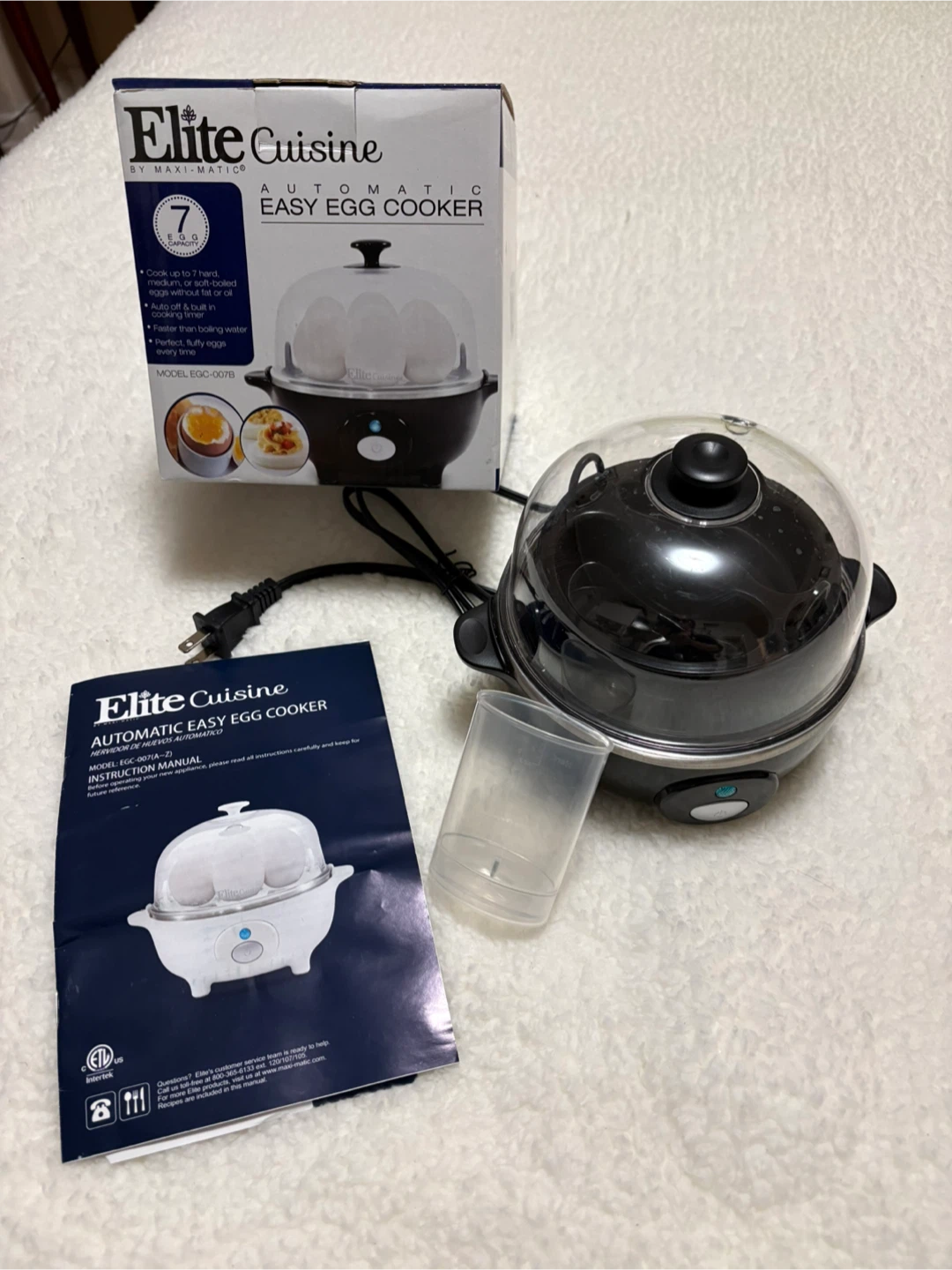 Elite Cuisine Automatic Easy Egg Cooker