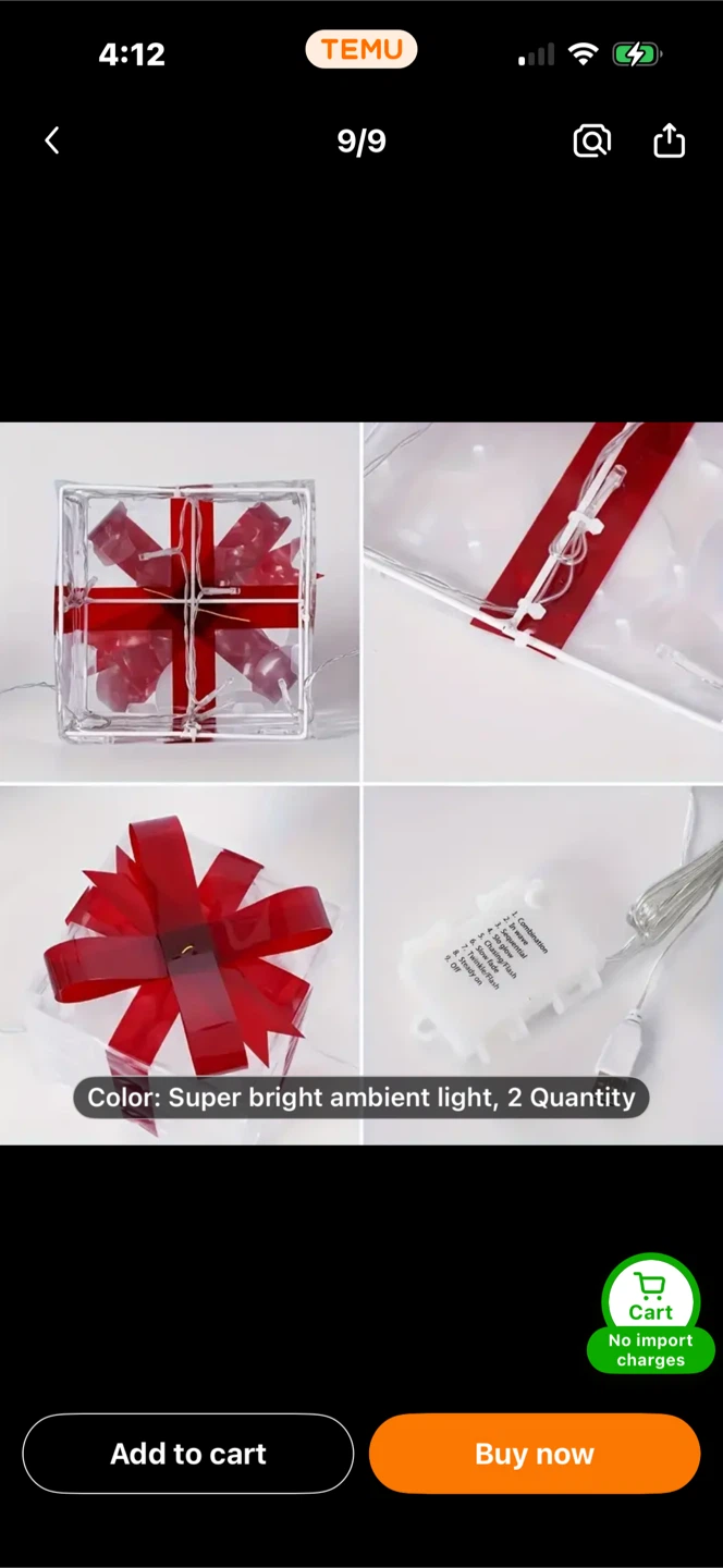 Gift Box Lights - USB & Battery Powered - photo 3