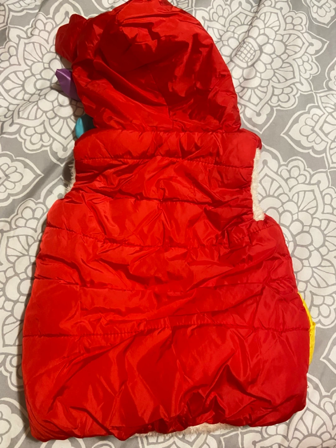 Red Kids Puffer Vest - photo 2