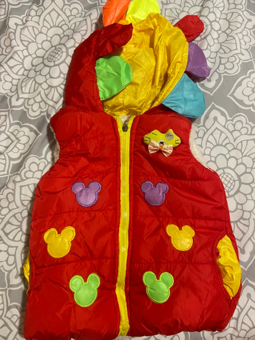 Red Kids Puffer Vest