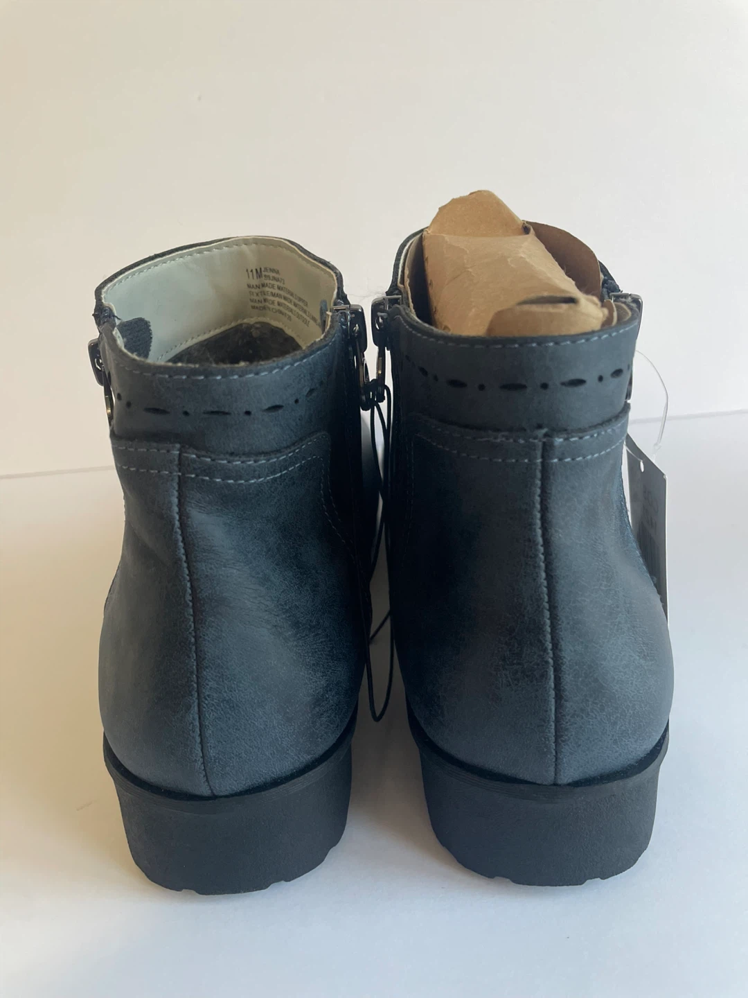 Navy Blue Ankle Boots - Women's - photo 2