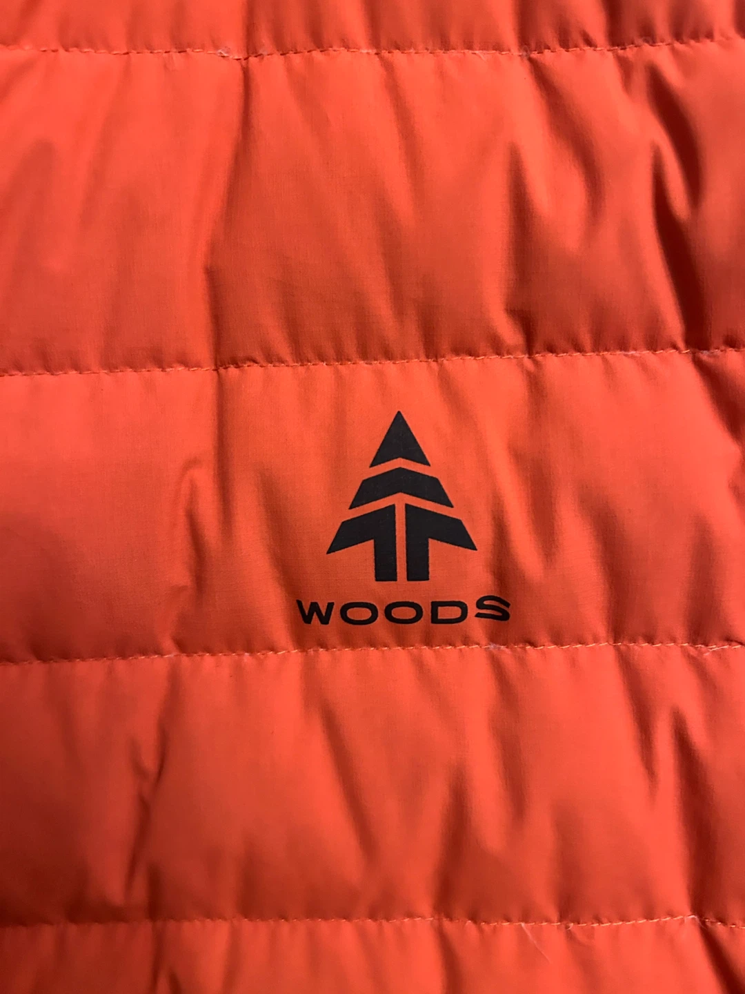 Woods Orange Puffer Jacket - Size Large - photo 3