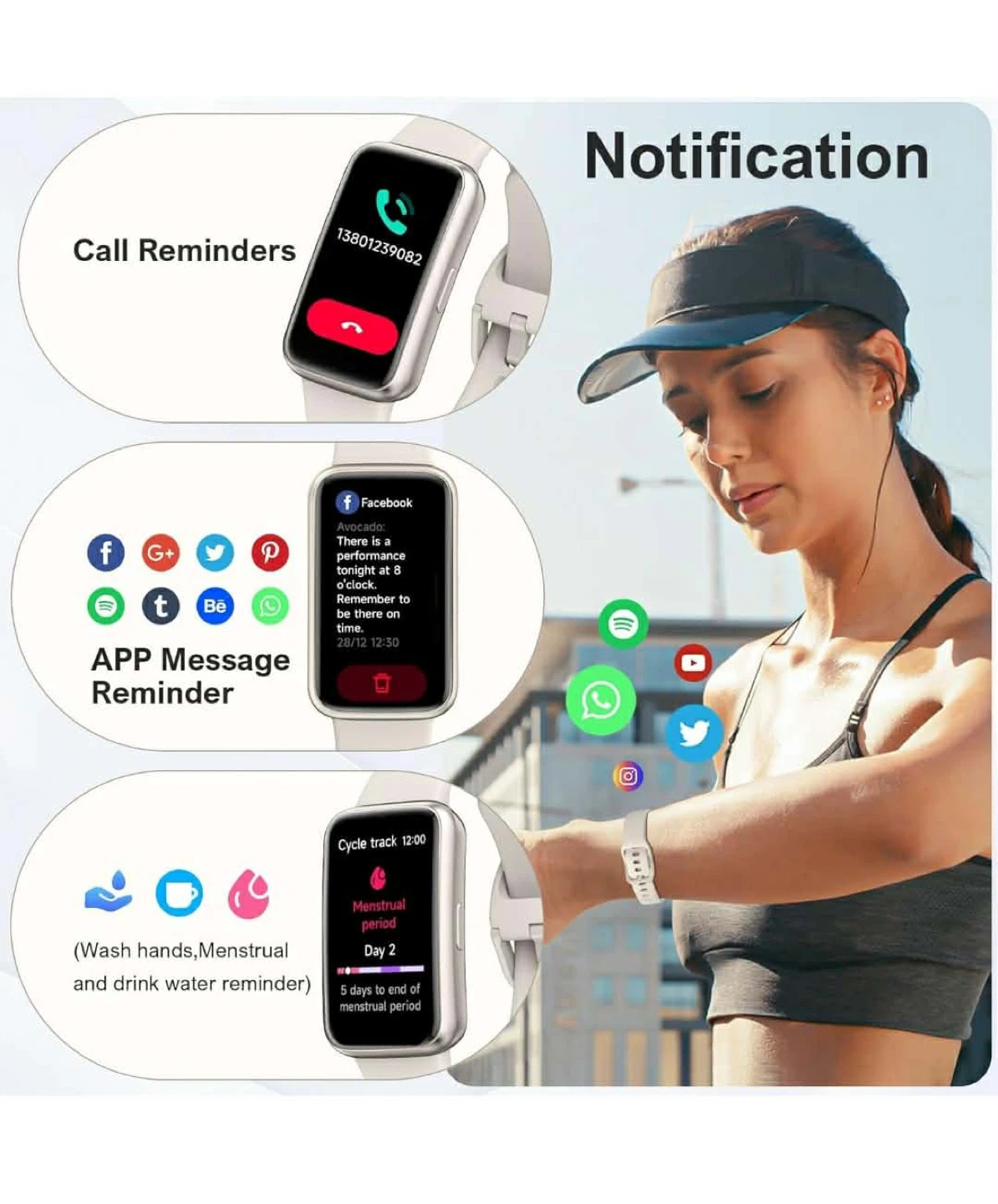 Fitness Tracker Smart Watch - 1.47" Full-Touch Screen - photo 3